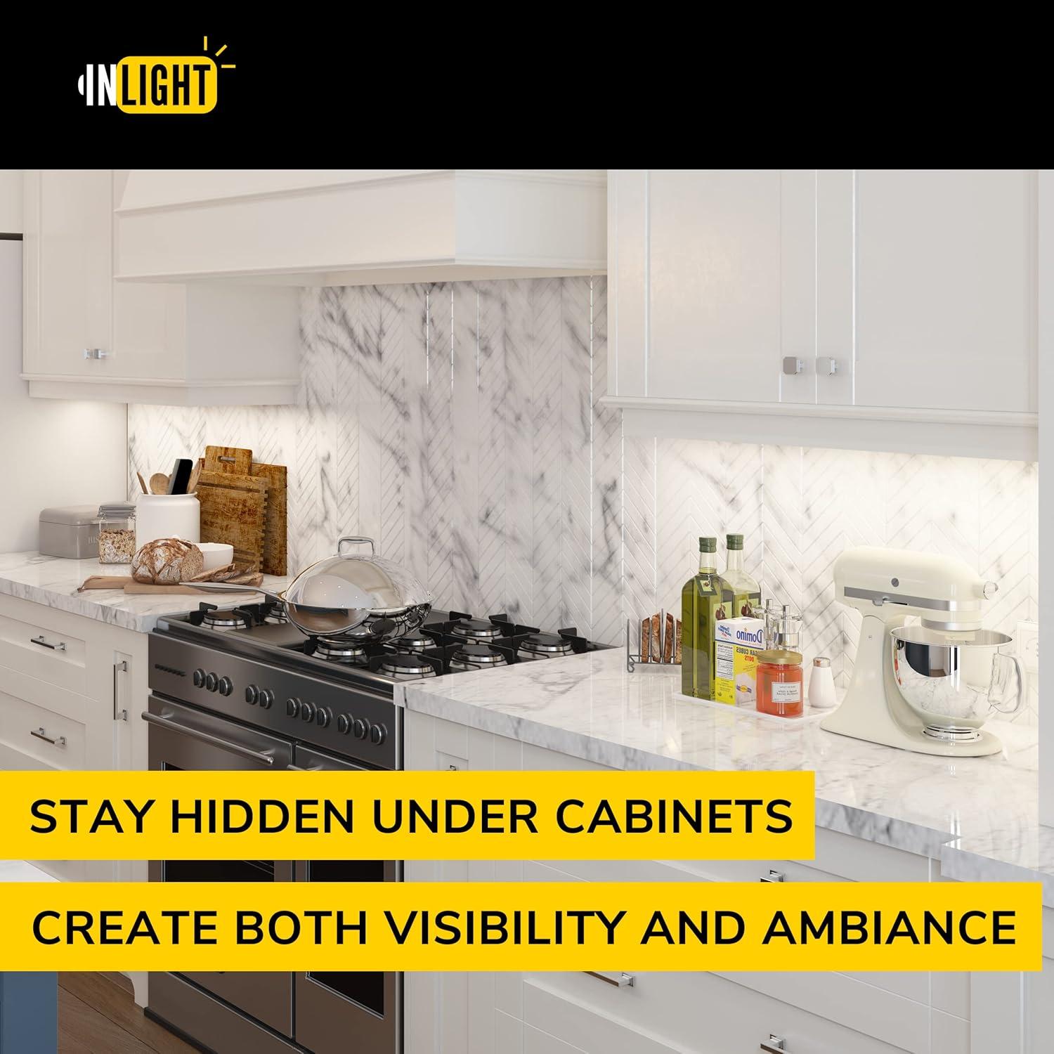 Luz LED Bajo Gabinete Inlight 30.48 cm Regulable 3 Colores