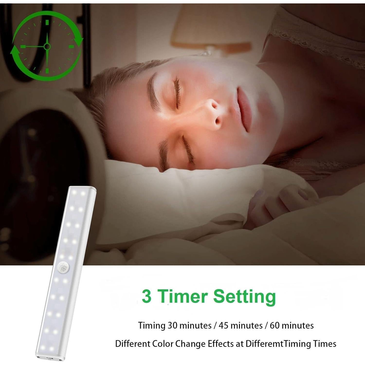 Lámpara Bajo Gabinete Inalámbrica Haigvel H-8126 RGB 15 Colores