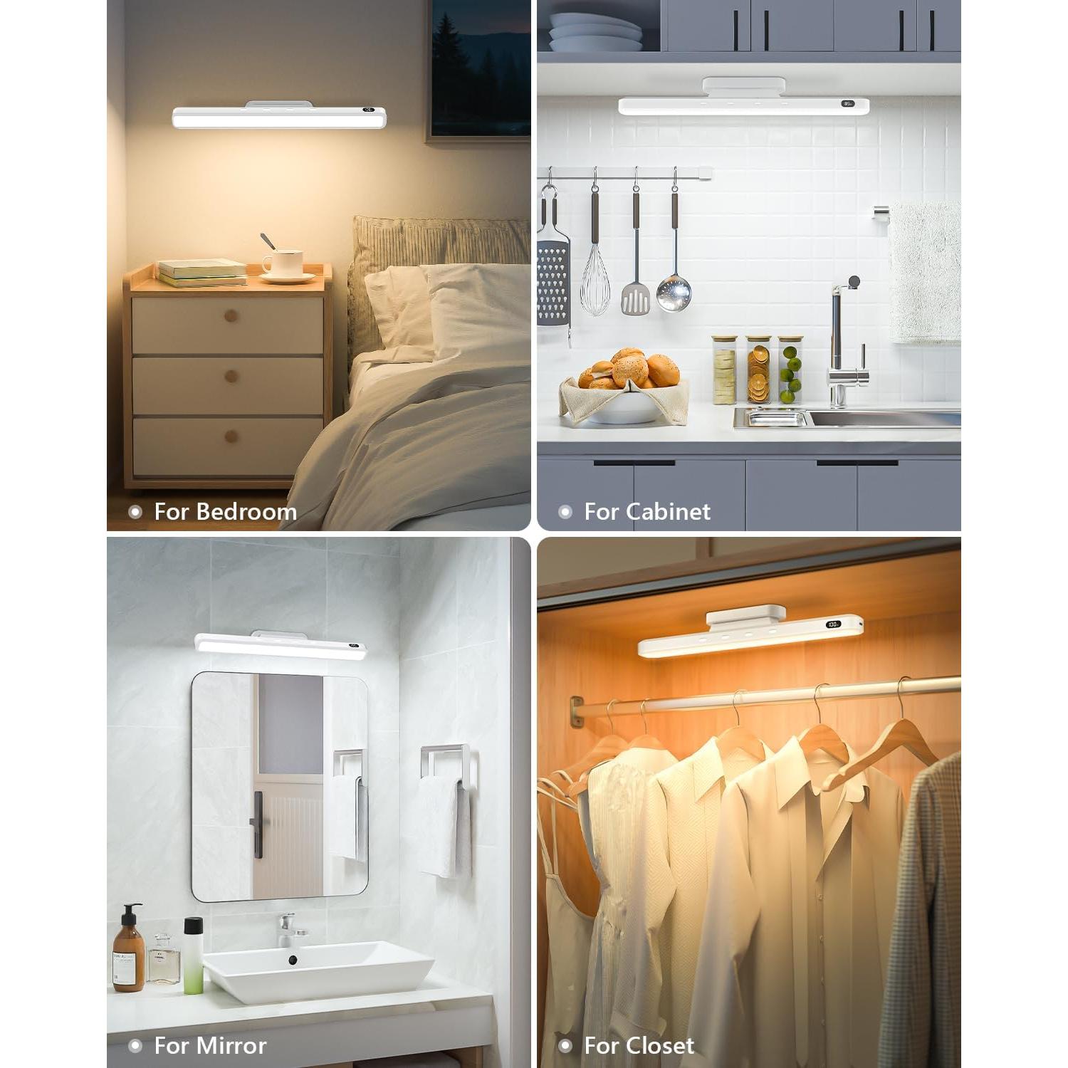 Barra de Luz Magnética WILLED 3W Recargable para Espejo