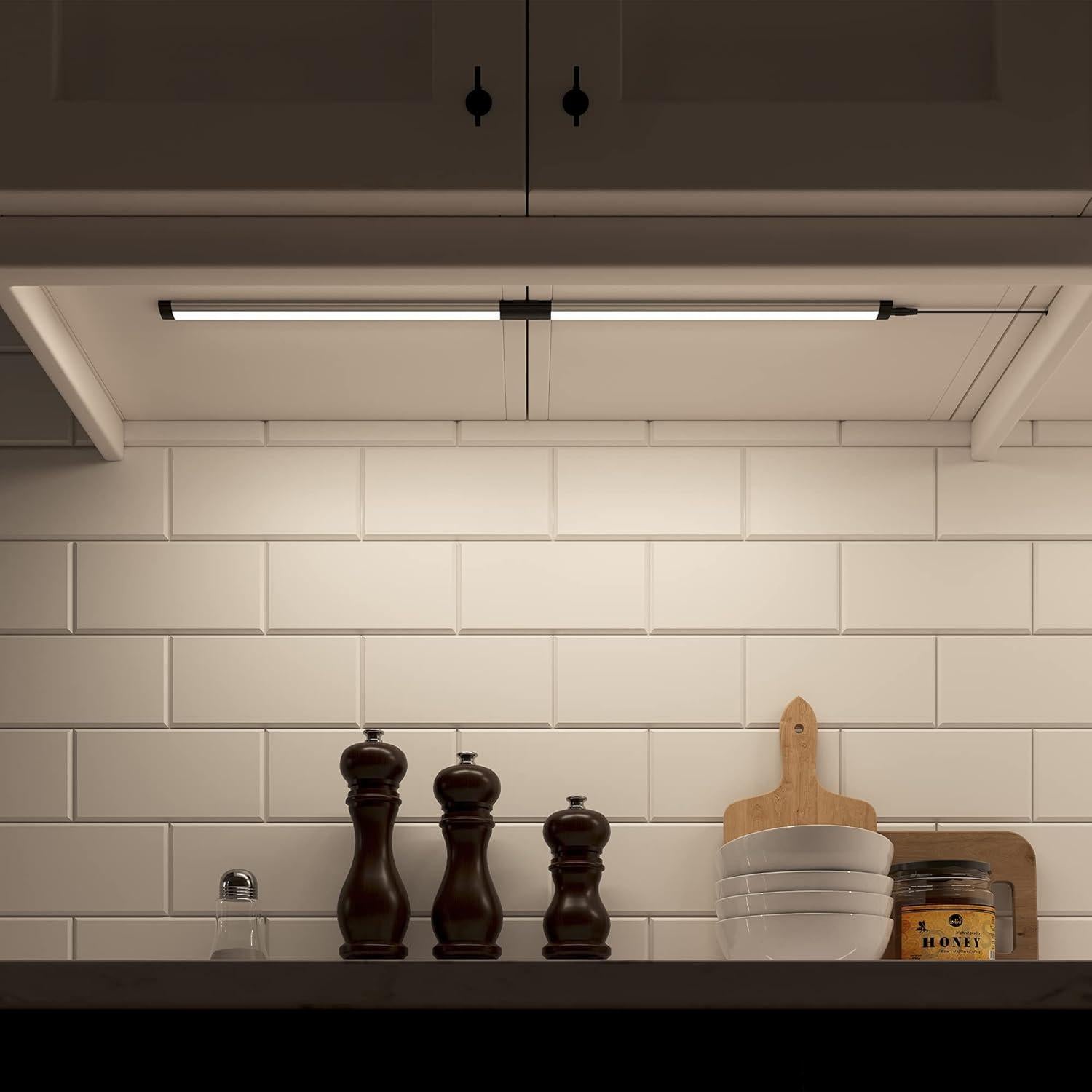 GETINLIGHT Luz LED 30.48 cm para Cocina, Paquete de 3, 660 Lúmenes