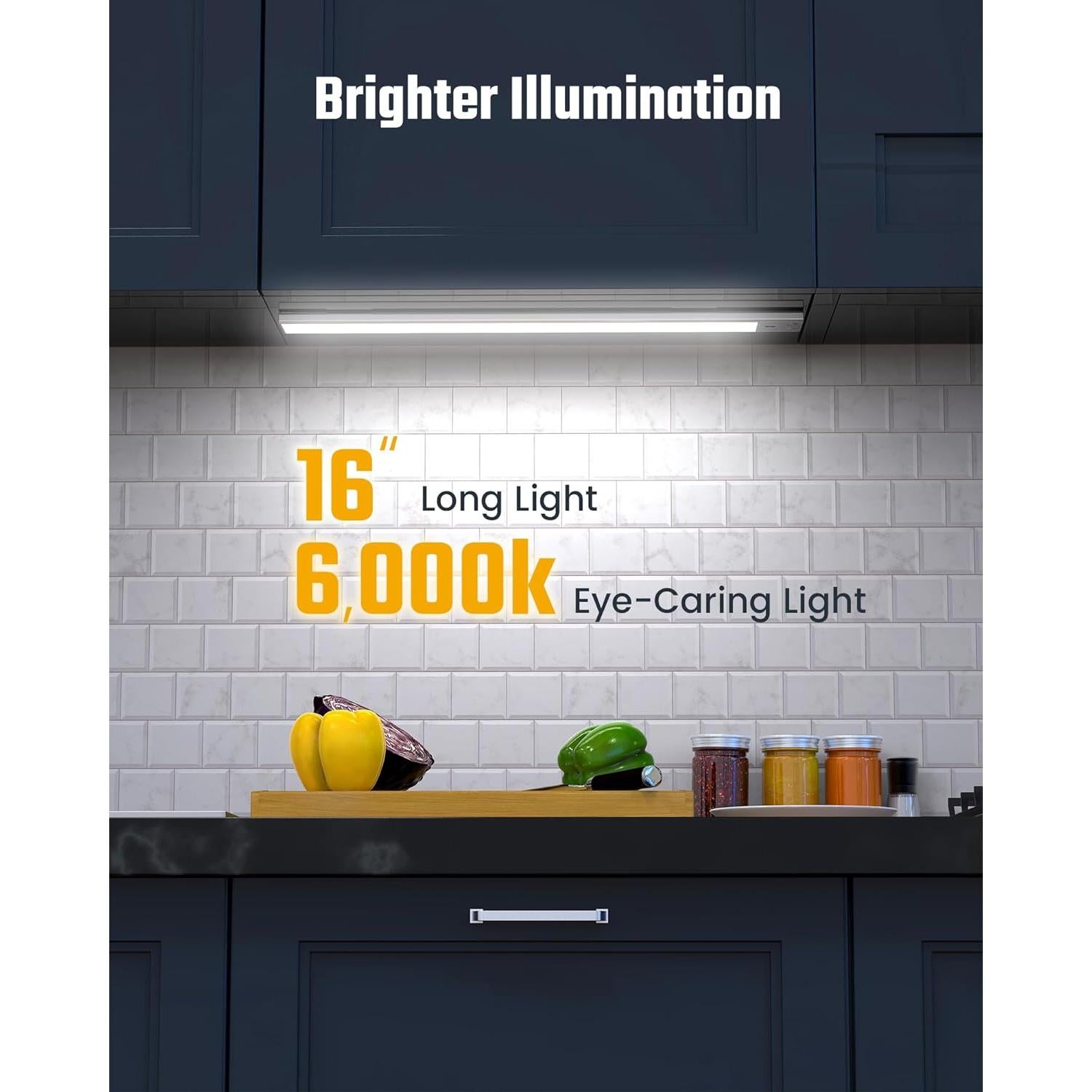 Luz de Gabinete Inalámbrica SUPERDANNY 40cm con Sensor de Mano