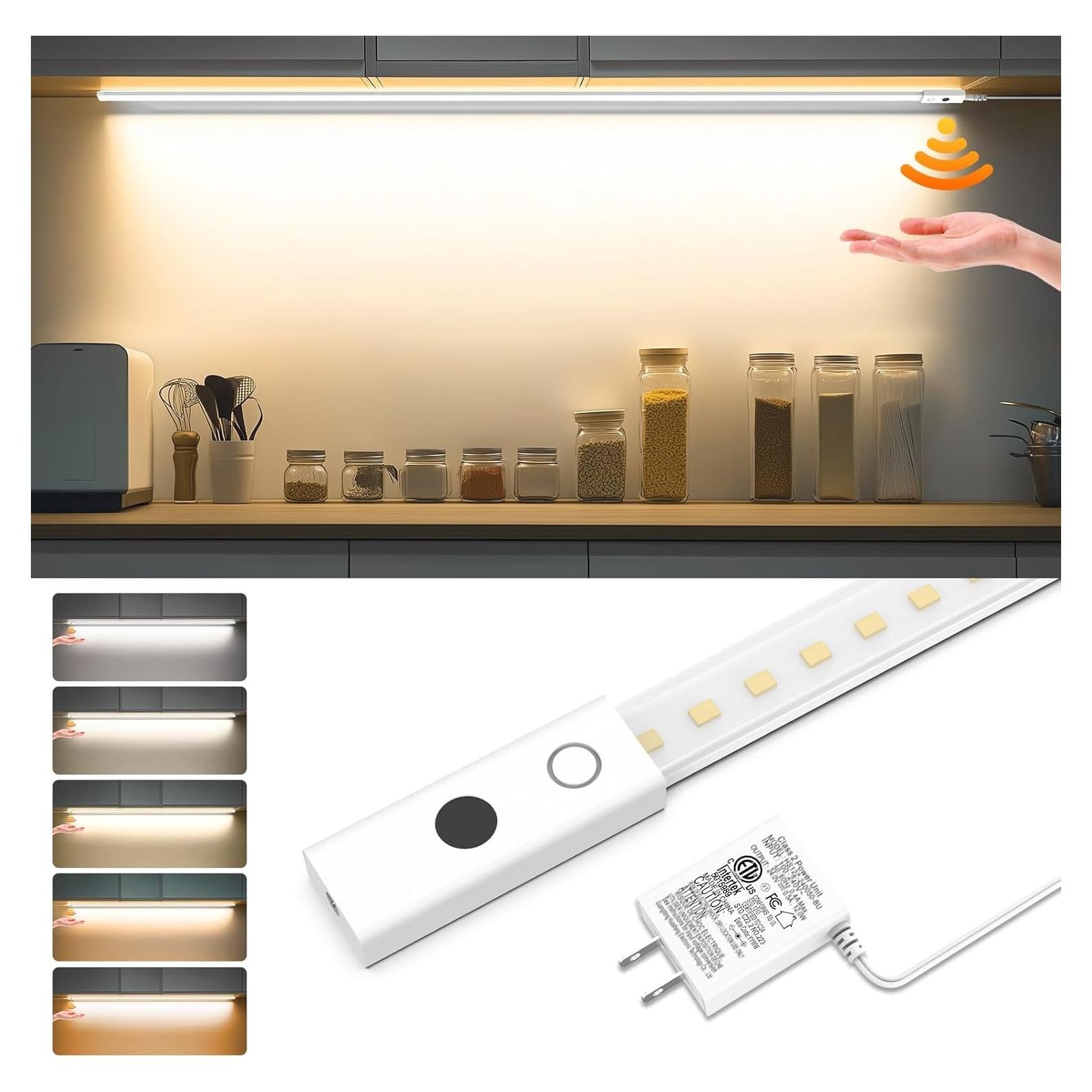 Luces LED Bajo Gabinete RGH NC301, 1.00m, Sensor Movimiento