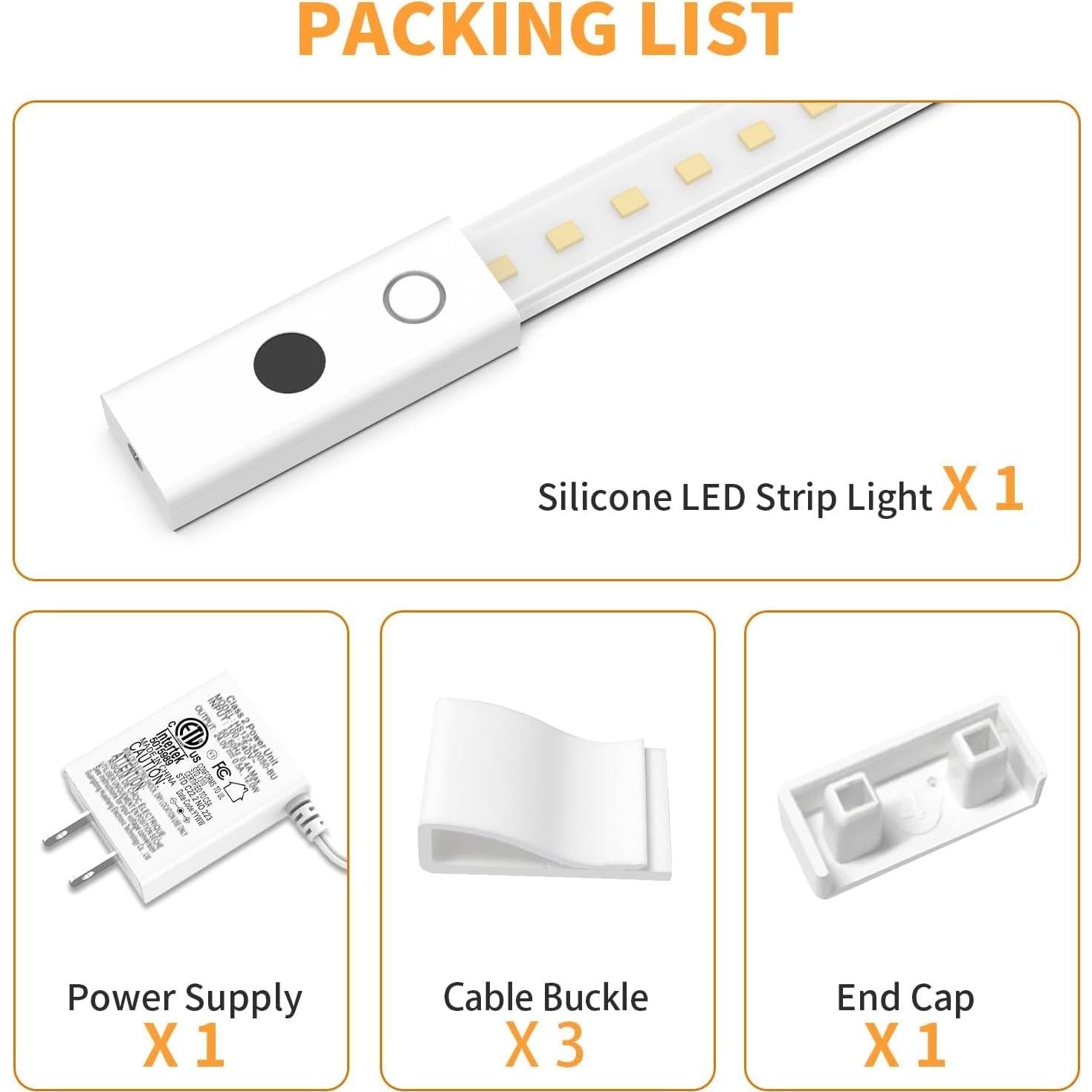 Luces LED Bajo Gabinete RGH NC301, 1.00m, Sensor Movimiento