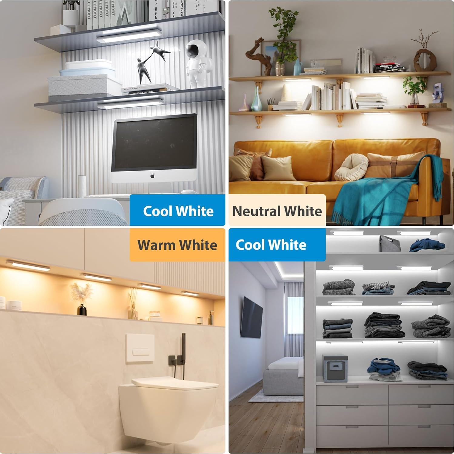 Luz de Gabinete Inalámbrica YLXS 20 cm con Sensor de Movimiento