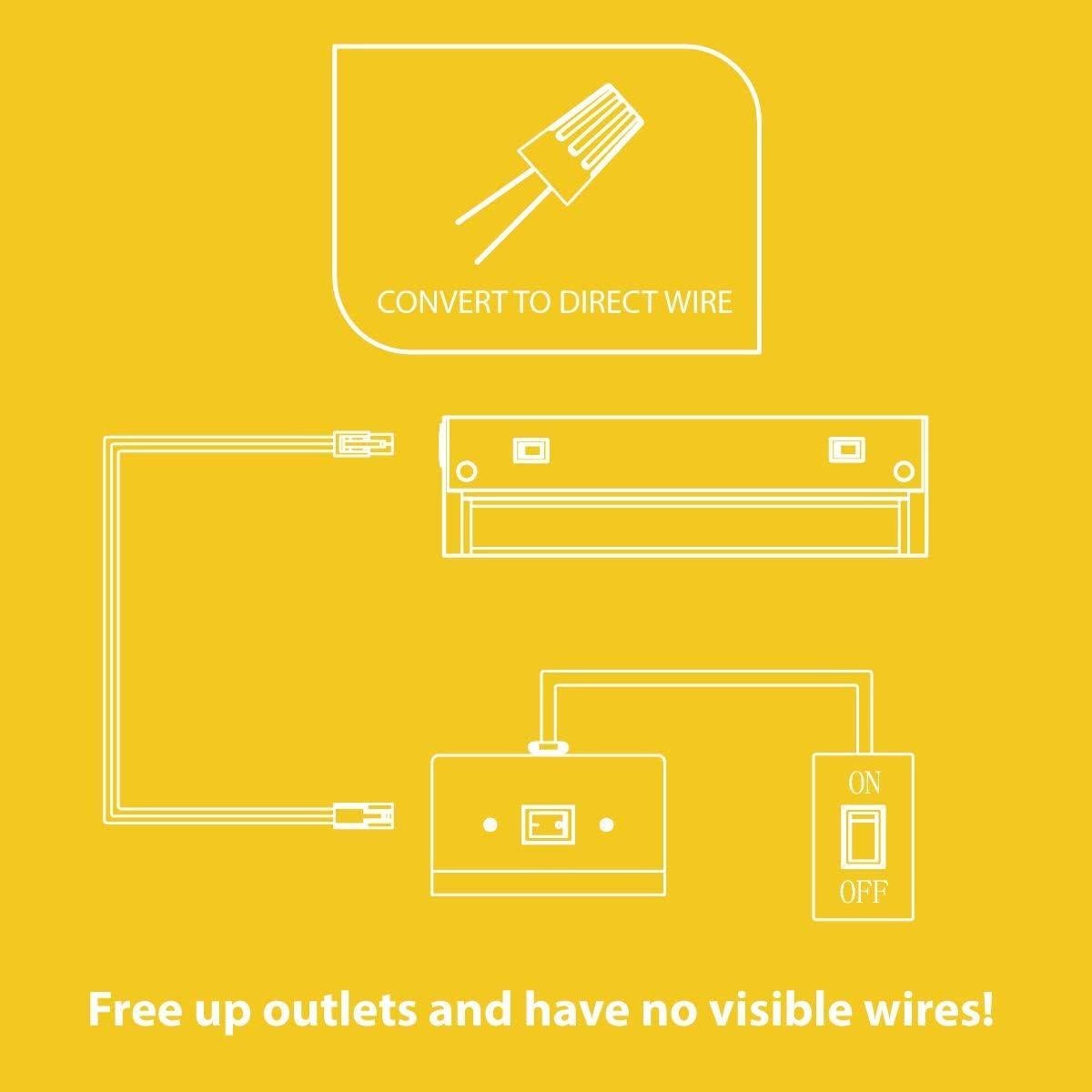 Iluminación LED 40.64 cm GETINLIGHT con giro, 10W, 600 lúmenes