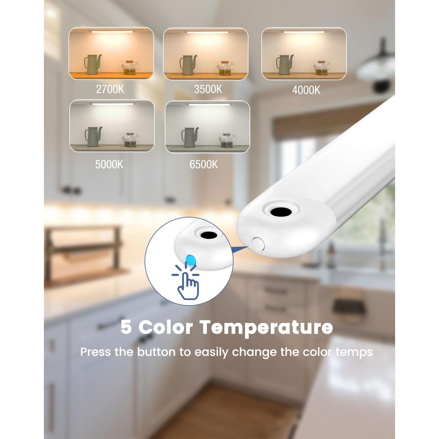 Iluminación Bajo Gabinete MYPLUS 40.64 cm LED 600LM Sensor Mano