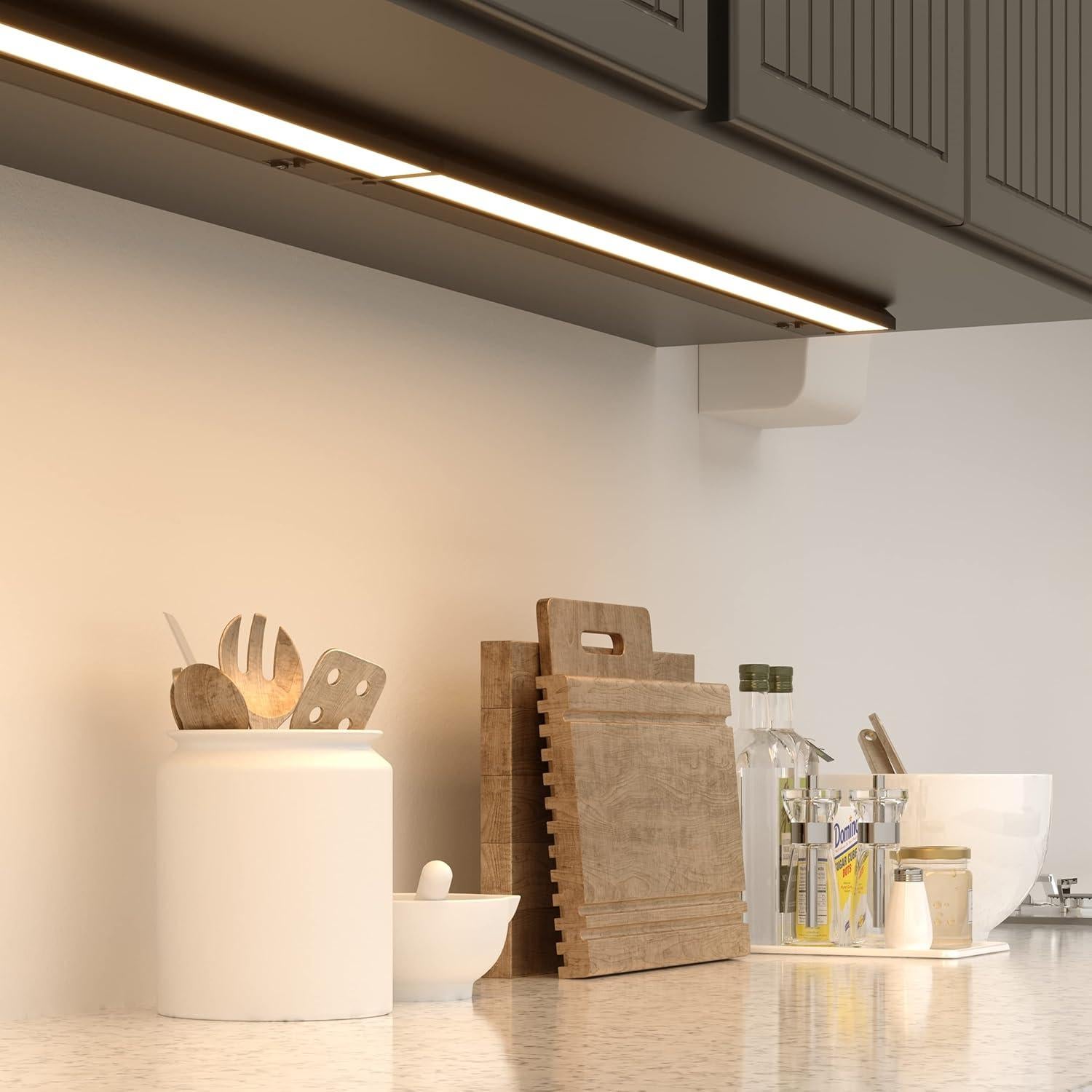 Luz Bajo Gabinete LED Regulable LAGOM 76.2 cm Negro 2700K-5000K