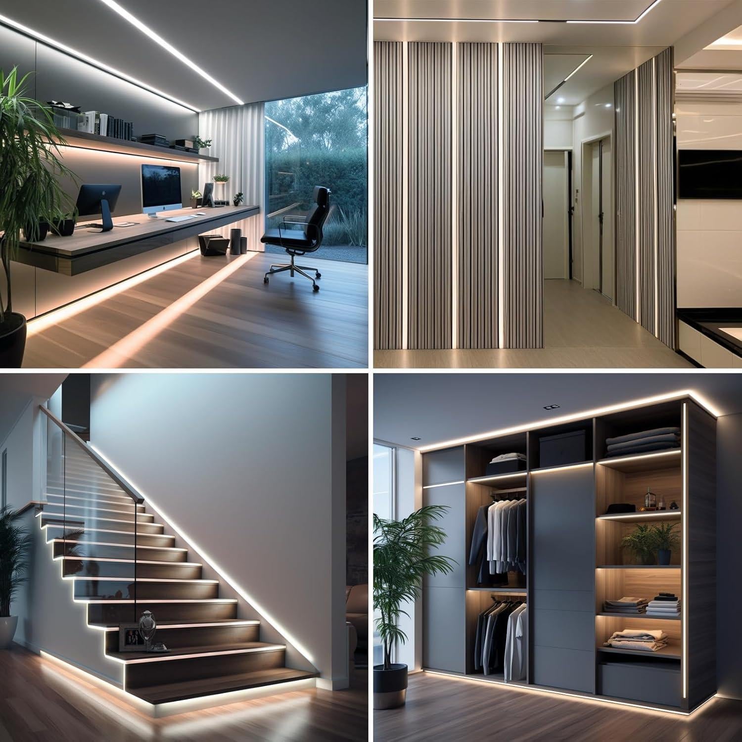 Kit de Iluminación LED COB 10m 12V ZHONG YI Luz Blanca 4000K