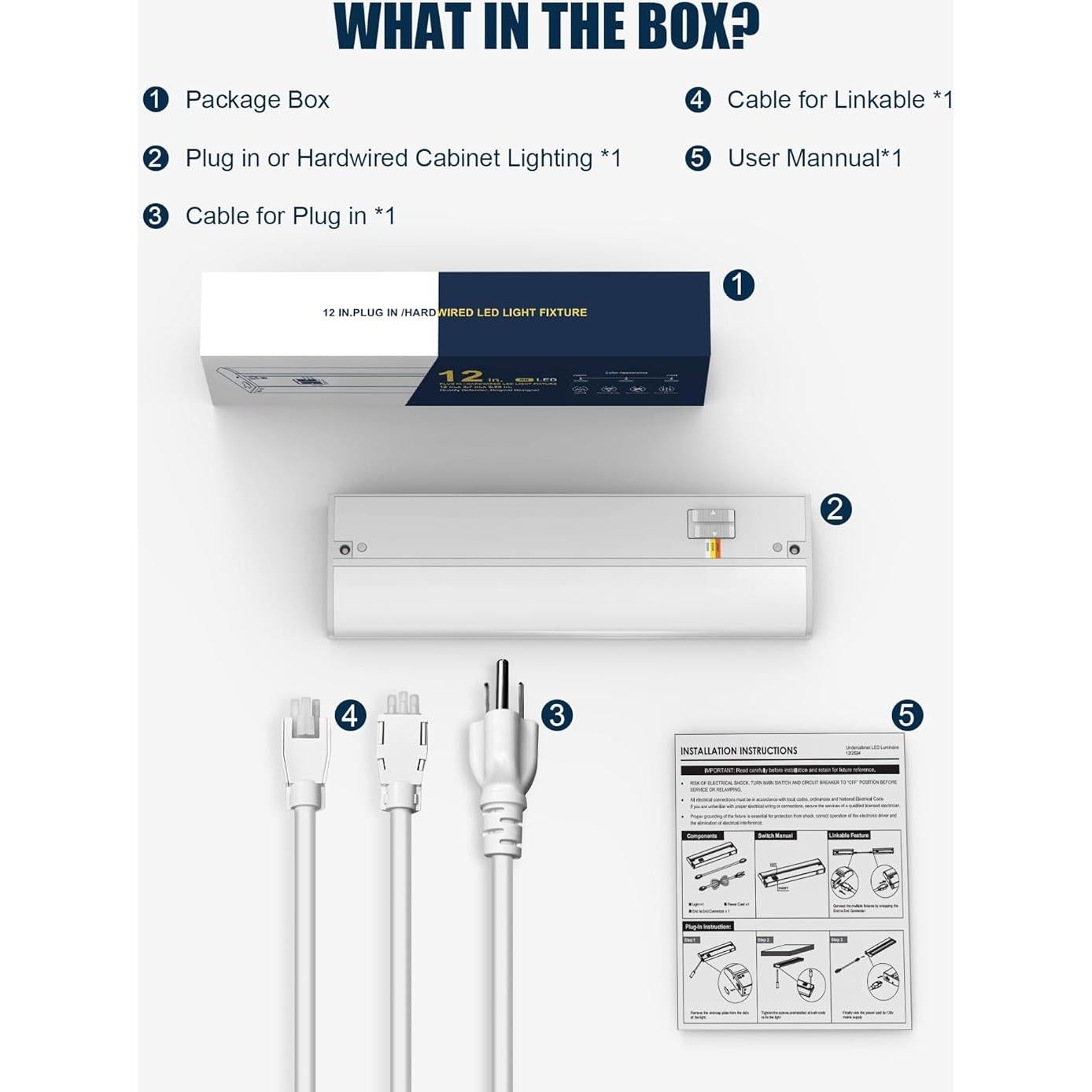 Luz LED 30 cm TheDeco Marrón para Gabinete 3CCT CRI94