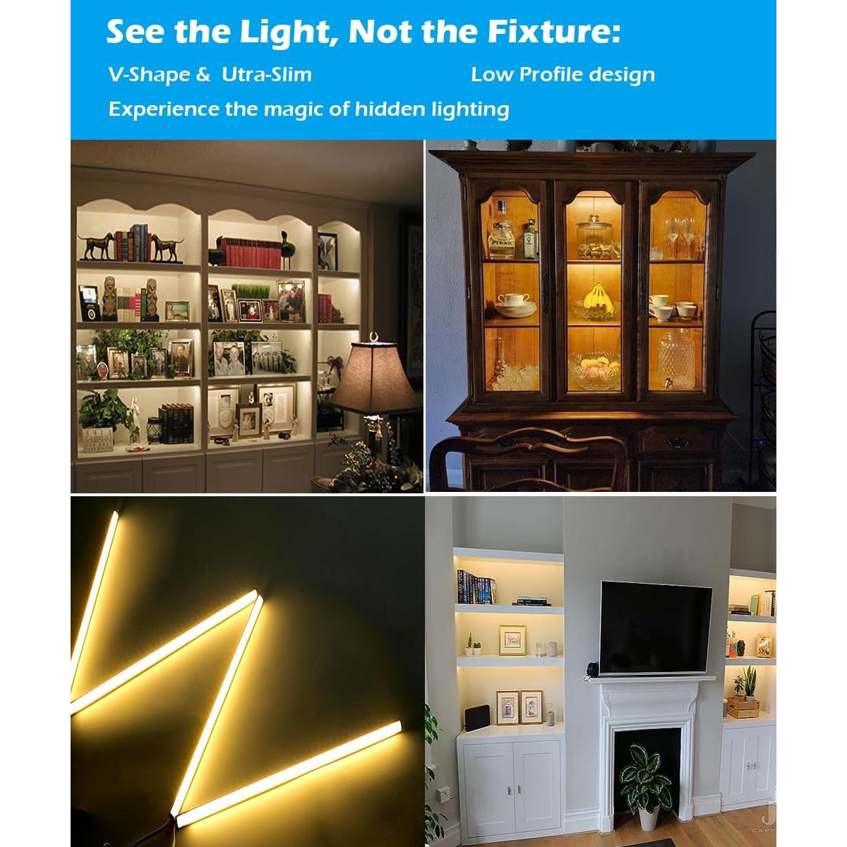 Kit de Iluminación Bajo Gabinete Cefrank 4 Piezas 30.48cm LED 1200lm 12W