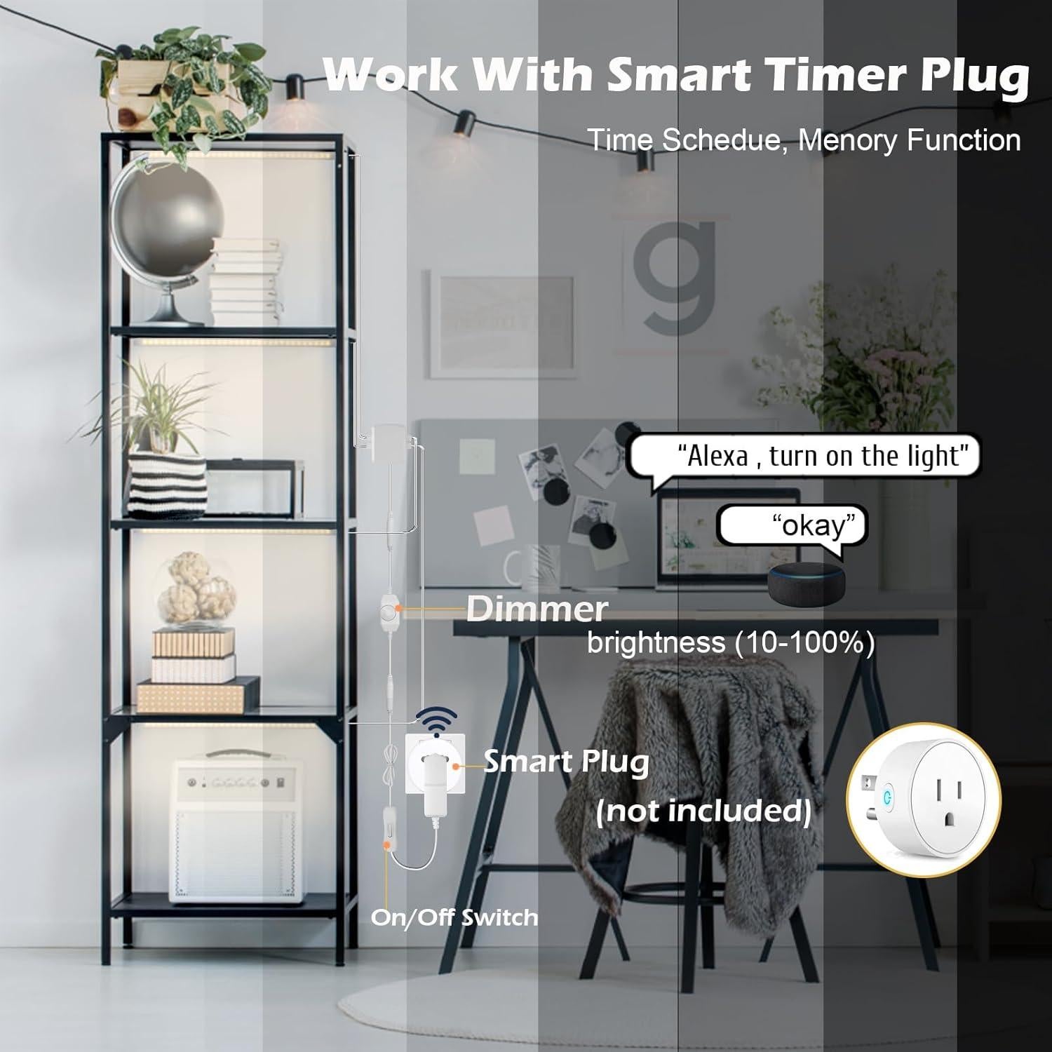 Kit de Iluminación Bajo Gabinete Cefrank 4 Piezas 30.48cm LED 1200lm 12W