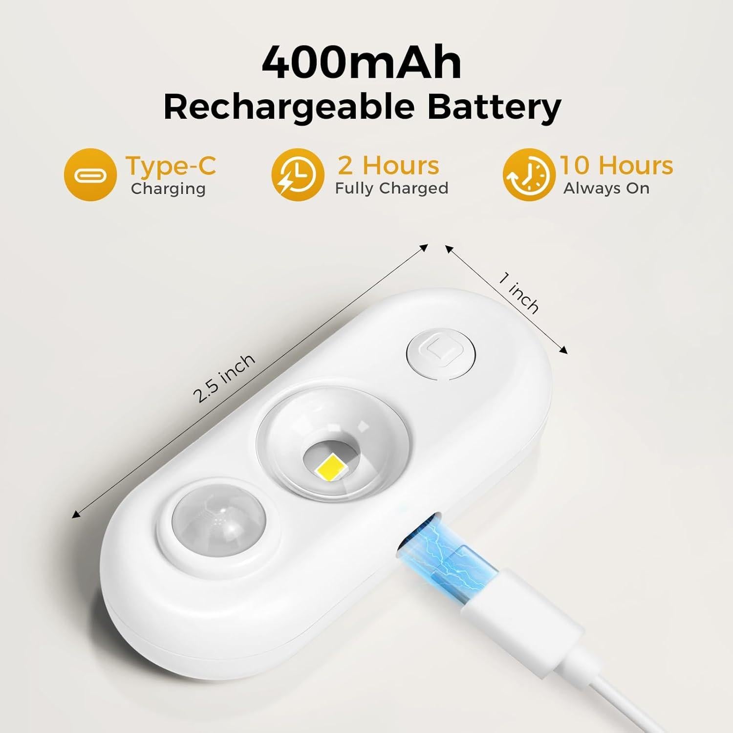 Luces de Puck LED con Sensor de Movimiento LKT, 4 Pzas