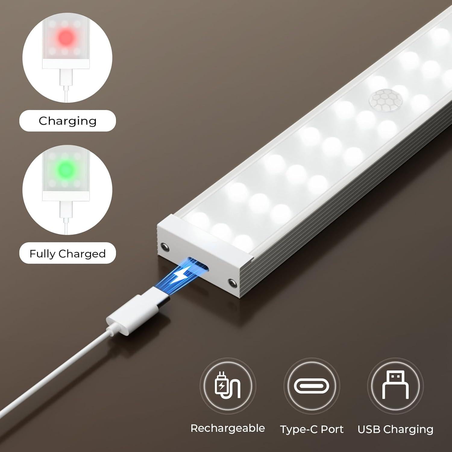 Luces LED Bajo Gabinete Henan Liangxi, 6 Pzs, Sensor Movimiento