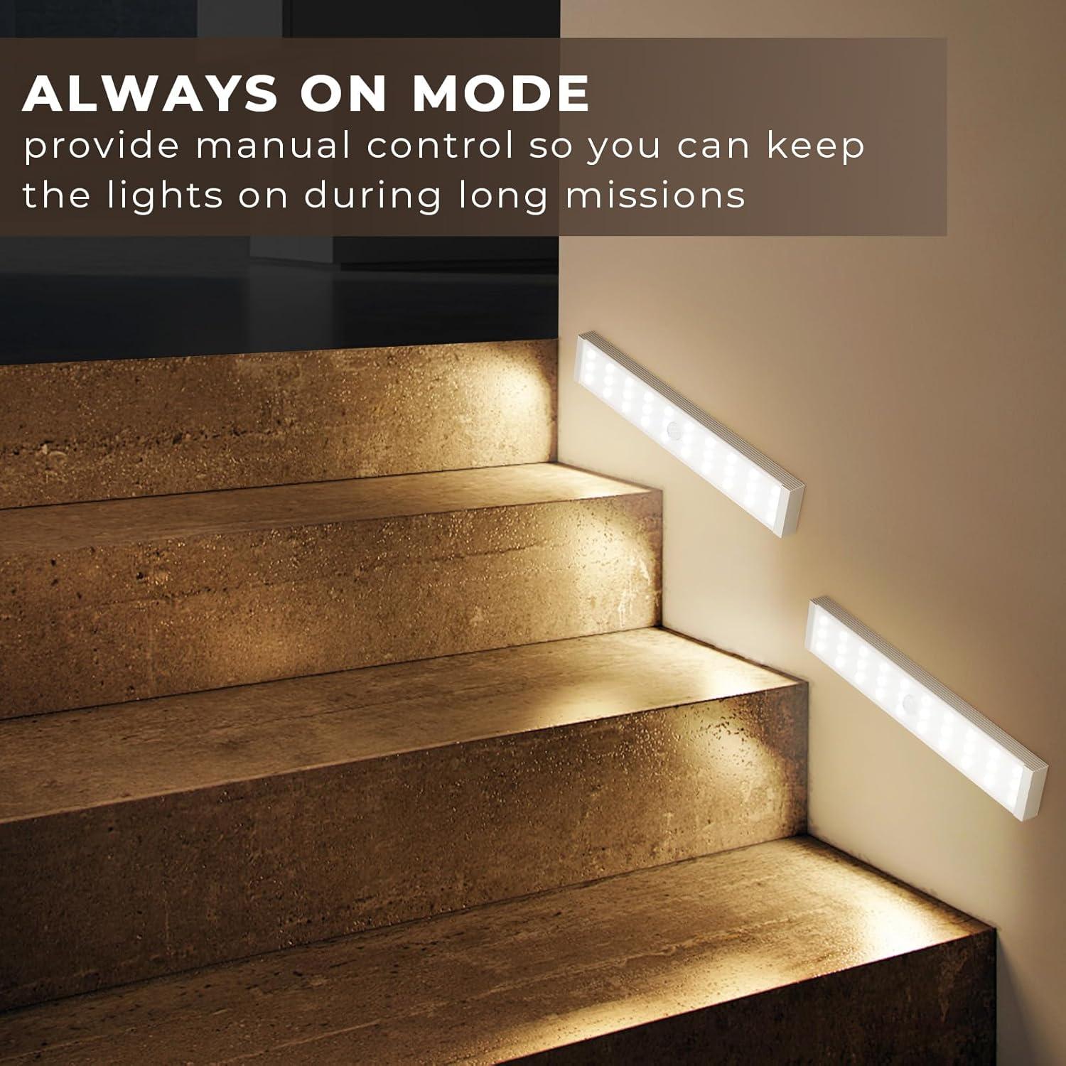 Luces LED Bajo Gabinete Henan Liangxi, 6 Pzs, Sensor Movimiento