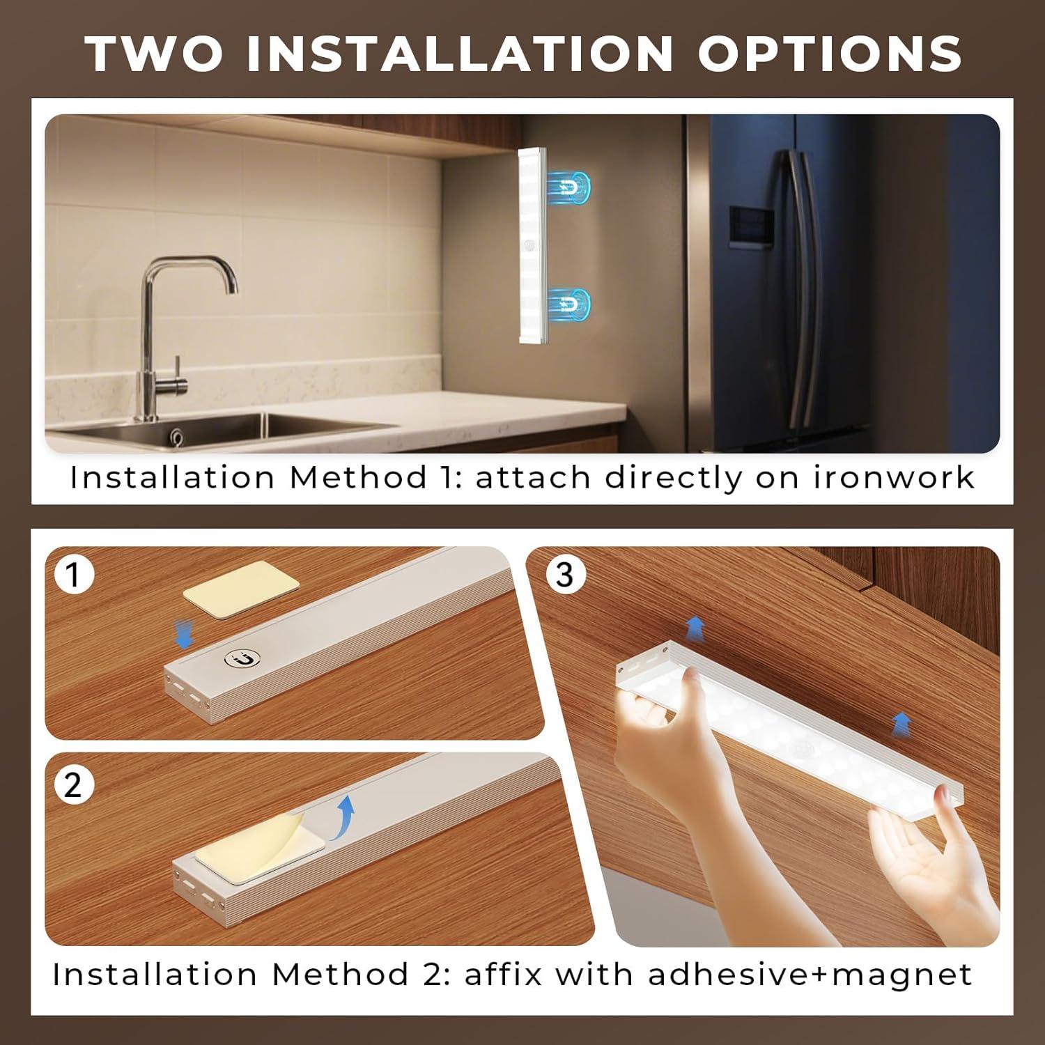 Luces LED Bajo Gabinete Henan Liangxi, 6 Pzs, Sensor Movimiento