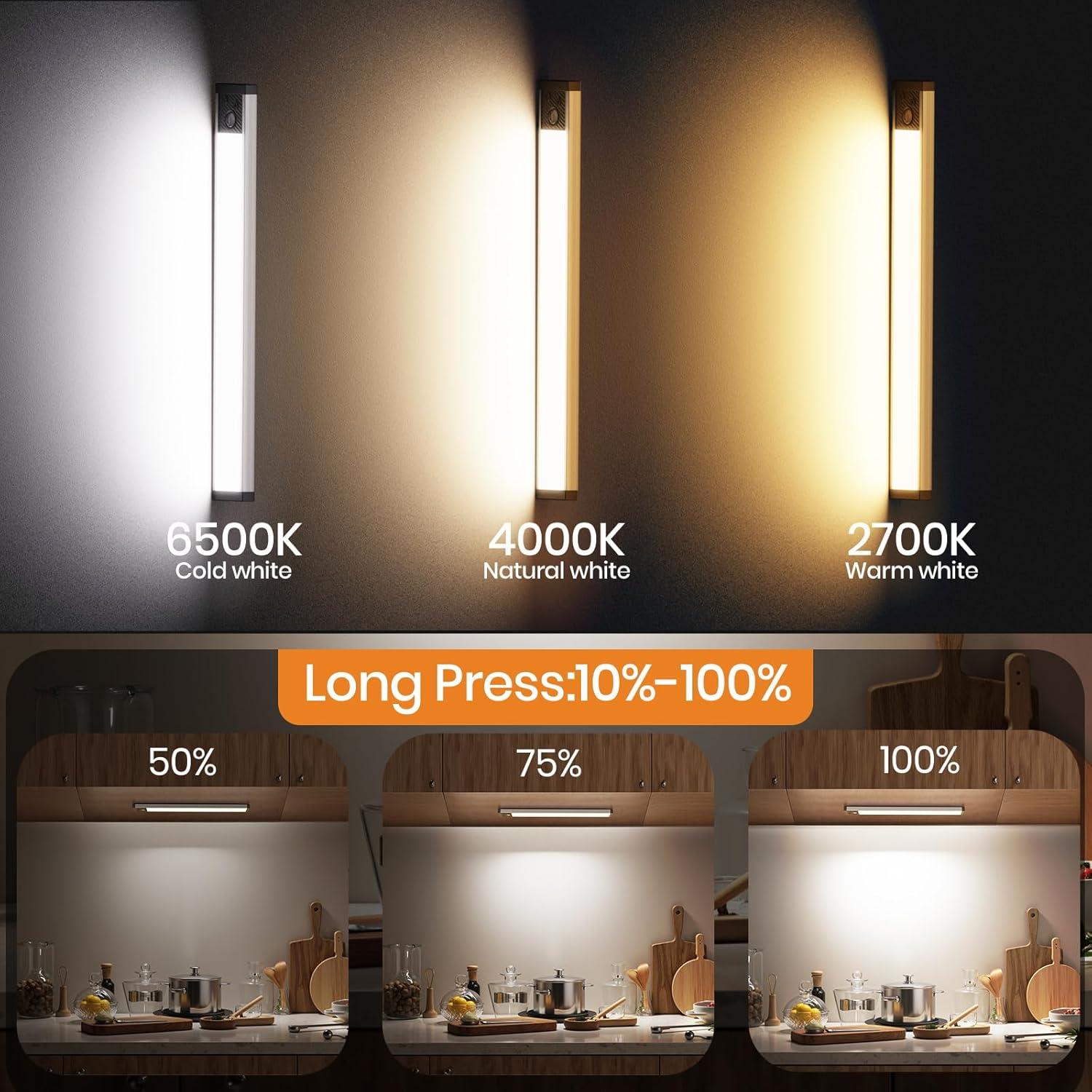 Iluminación Bajo Gabinete Latamil 34.3cm 118LED Recargable