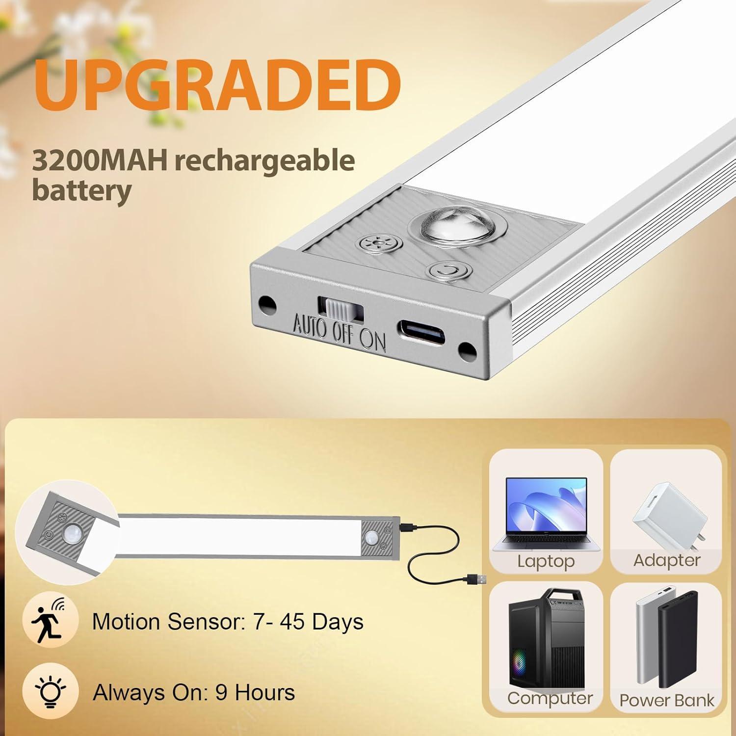 Iluminación Bajo Gabinete Latamil 34.3cm 118LED Recargable