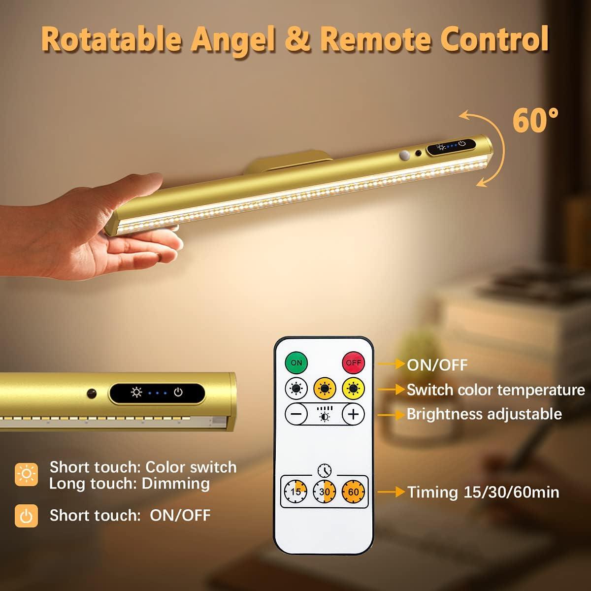 Barra de Luz LED Recargable Oro con Control Remoto 4000mAh