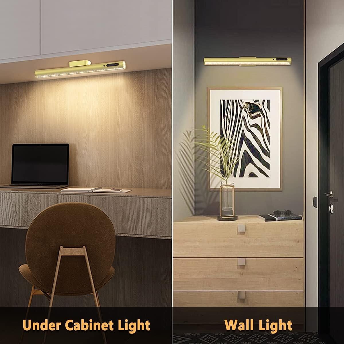 Barra de Luz LED Recargable Oro con Control Remoto 4000mAh