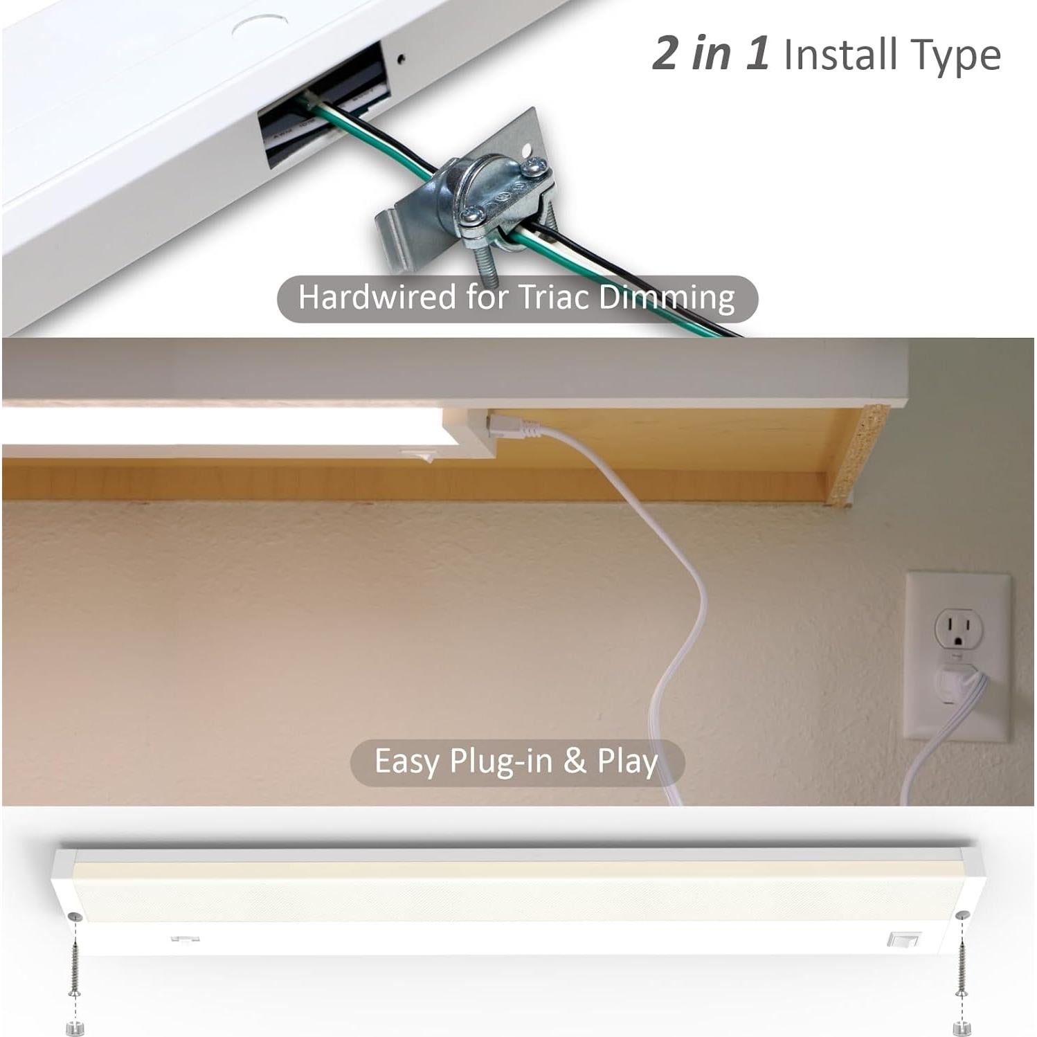 Iluminación LED Bajo Gabinete Leetdud 16" Regulable 5 Colores