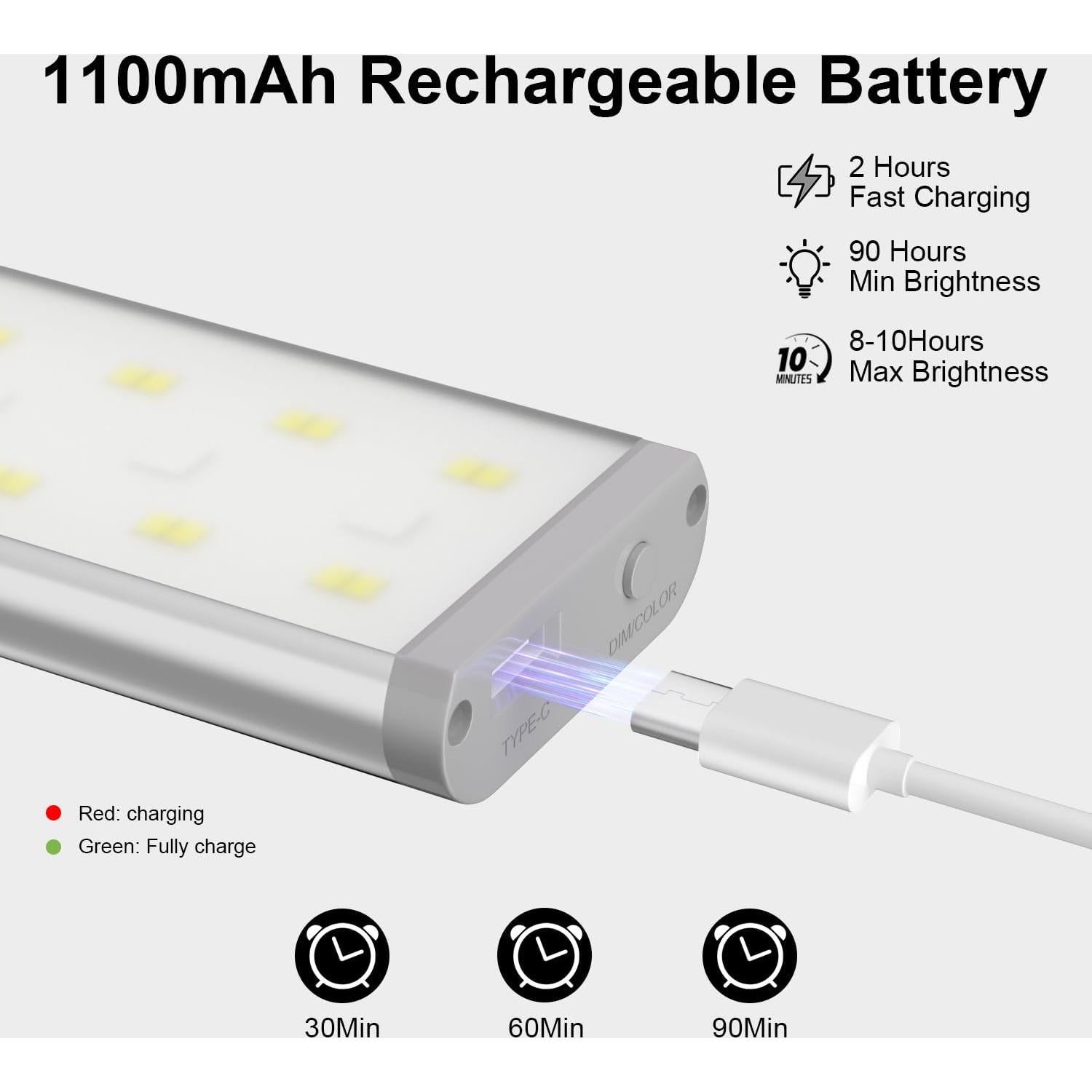 Iluminación Bajo Gabinete Long-Stars 58LED RGB 5Pack Sensor