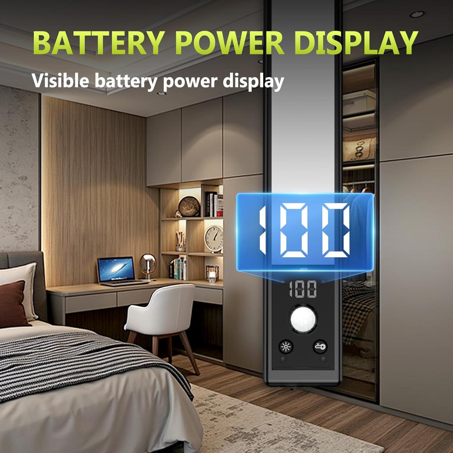 Luces Bajo Gabinete Mpotmiy 52 LED Recargables con Sensor 2-Pack