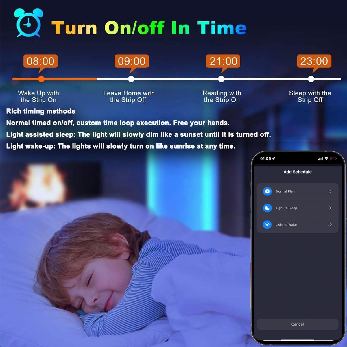 Kit de 6 Luces LED RGB YSRSAI con Control Remoto y App