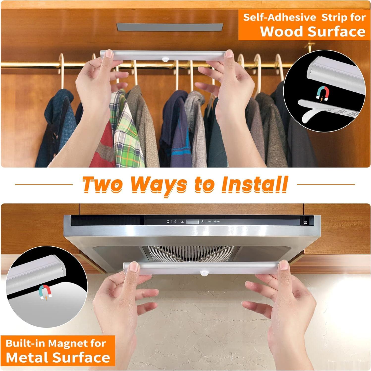 Sensor de Movimiento Inalámbrico Goodland, 3 Luces LED Recargables