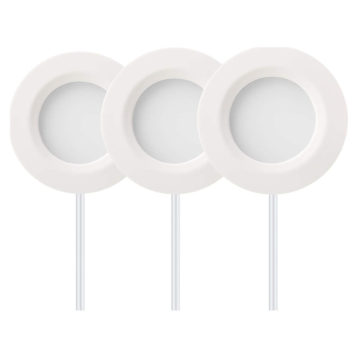 Kit de 3 Luces LED Dimmables GETINLIGHT 3000K Blanco