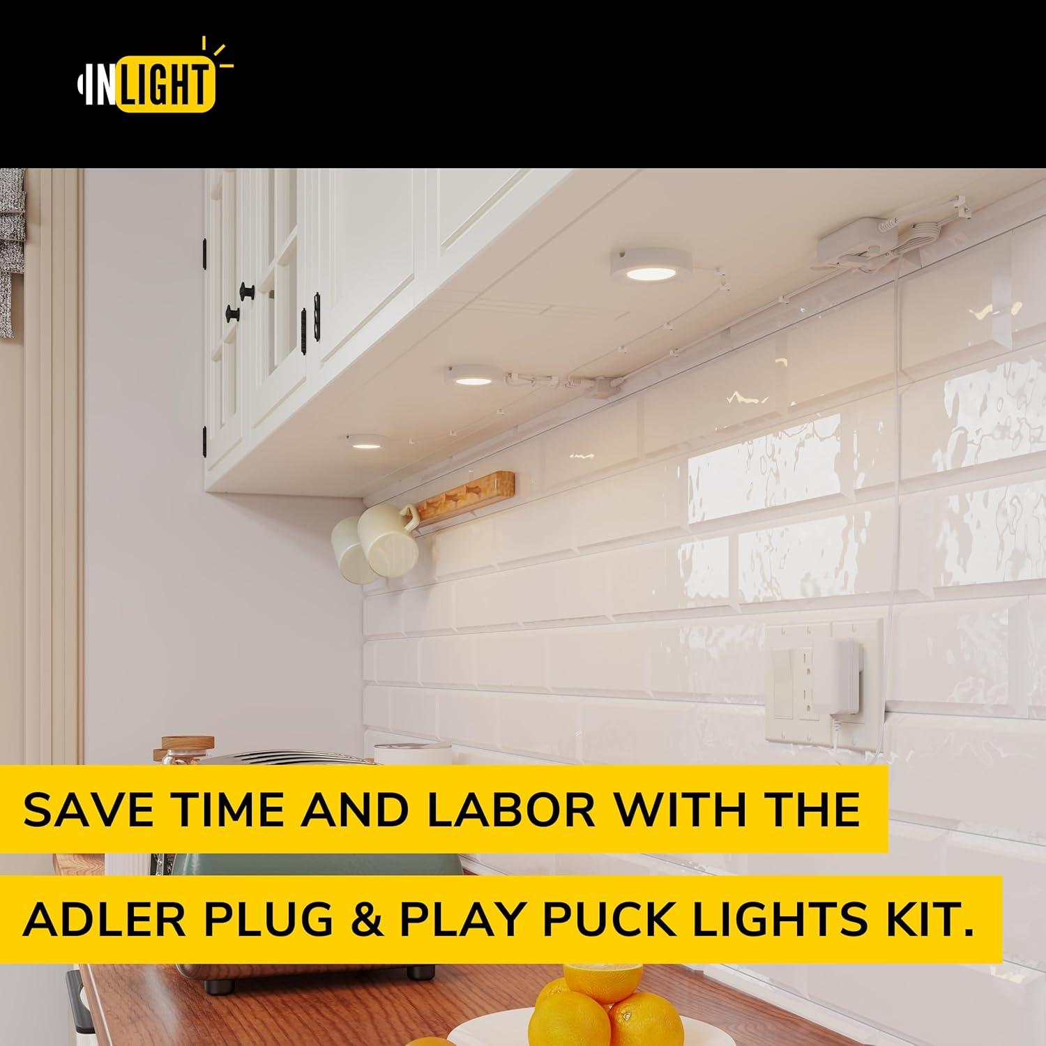 Kit de 3 Luces LED Dimmables GETINLIGHT 3000K Blanco