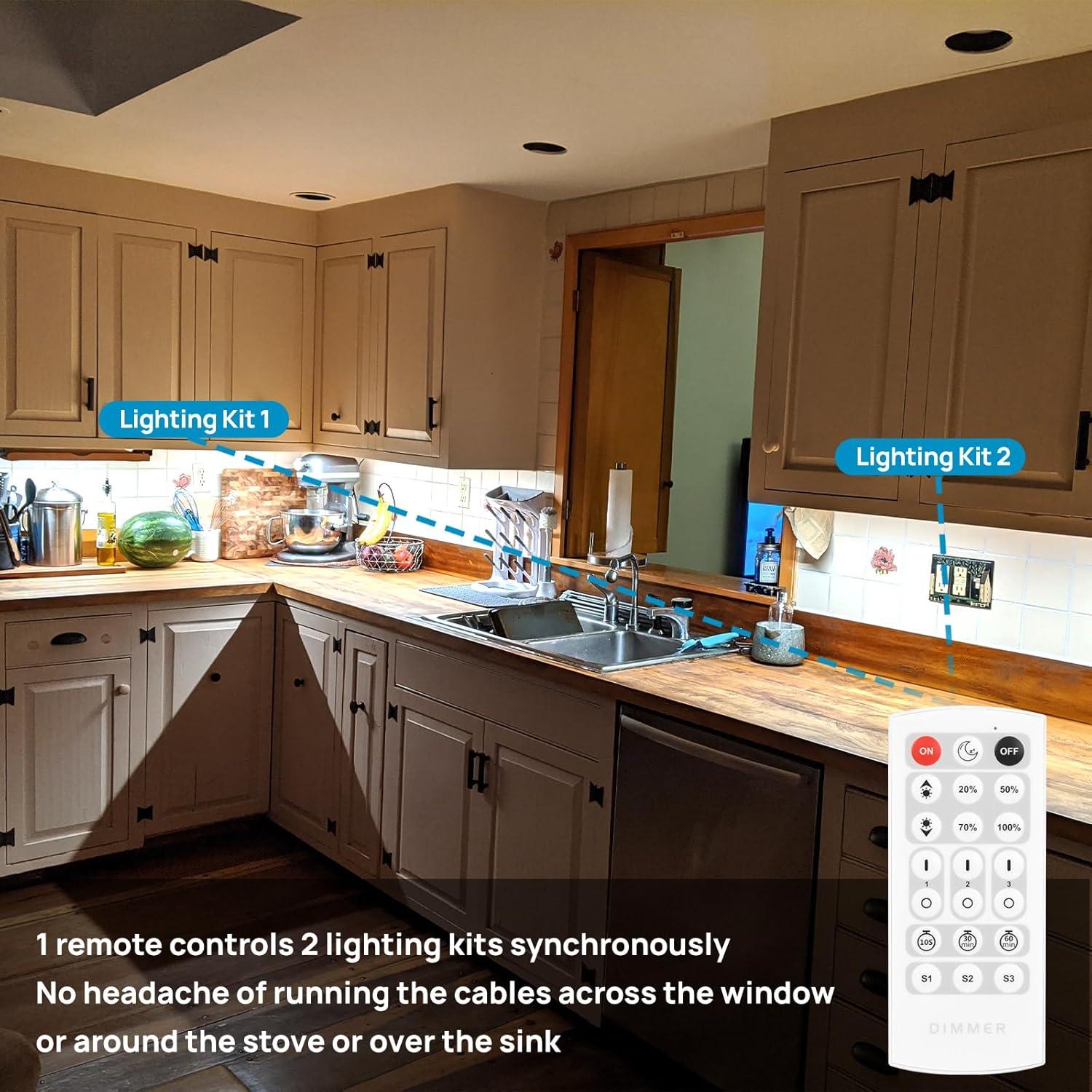 Kit de Luces Bajo Gabinete Litever 21W Luz Diurna 5000K