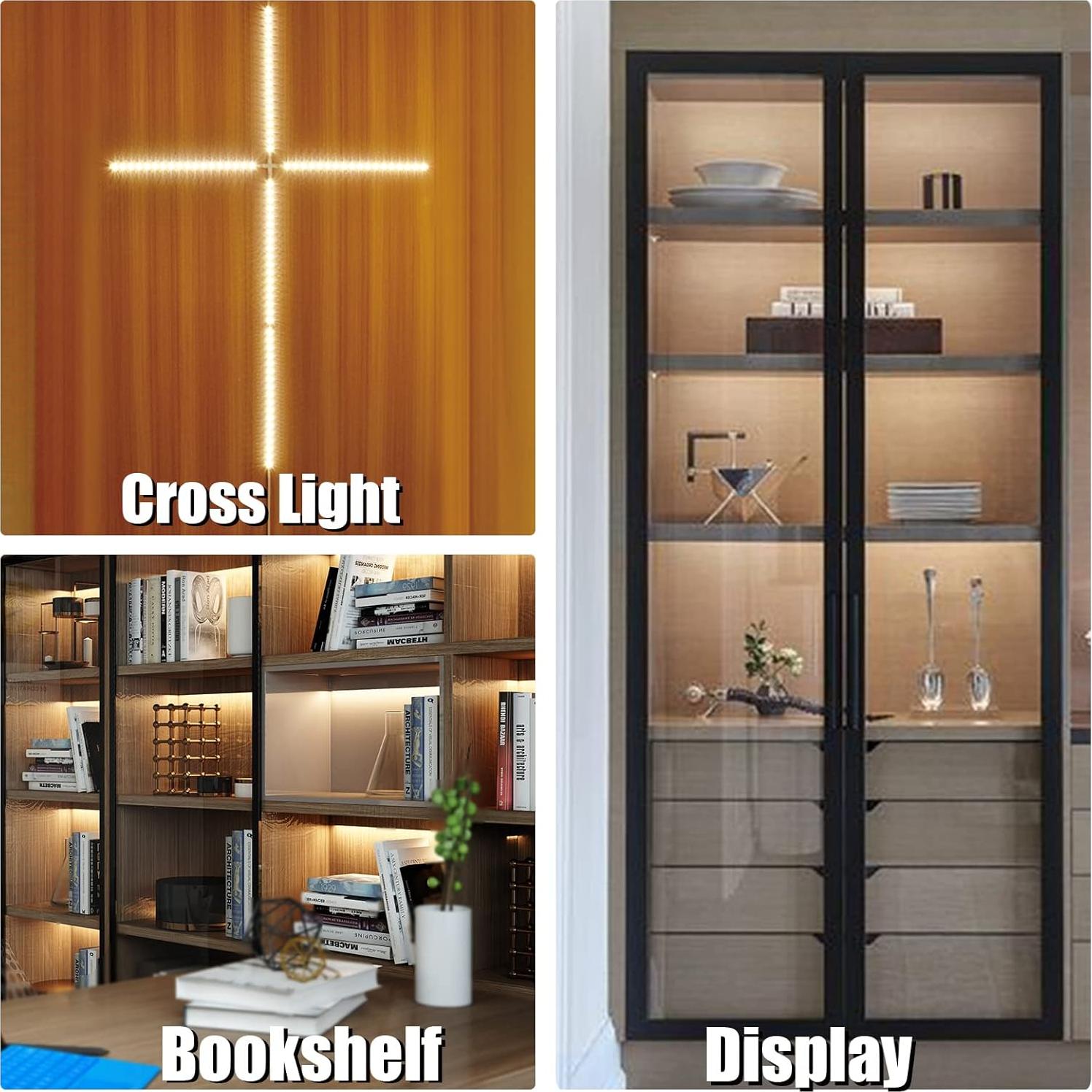 Kit de Iluminación Bajo Gabinete WOBANE 8 Piezas LED 1200lm 2700K