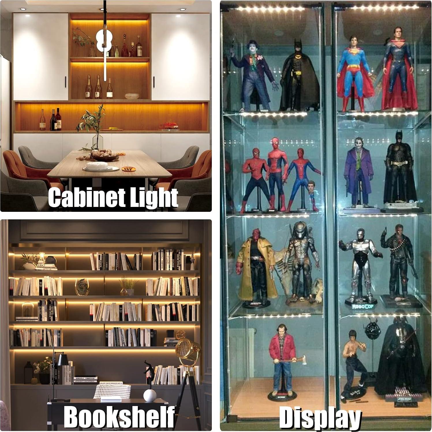 Kit de Iluminación Bajo Gabinete WOBANE 8 Piezas LED 1200lm 2700K