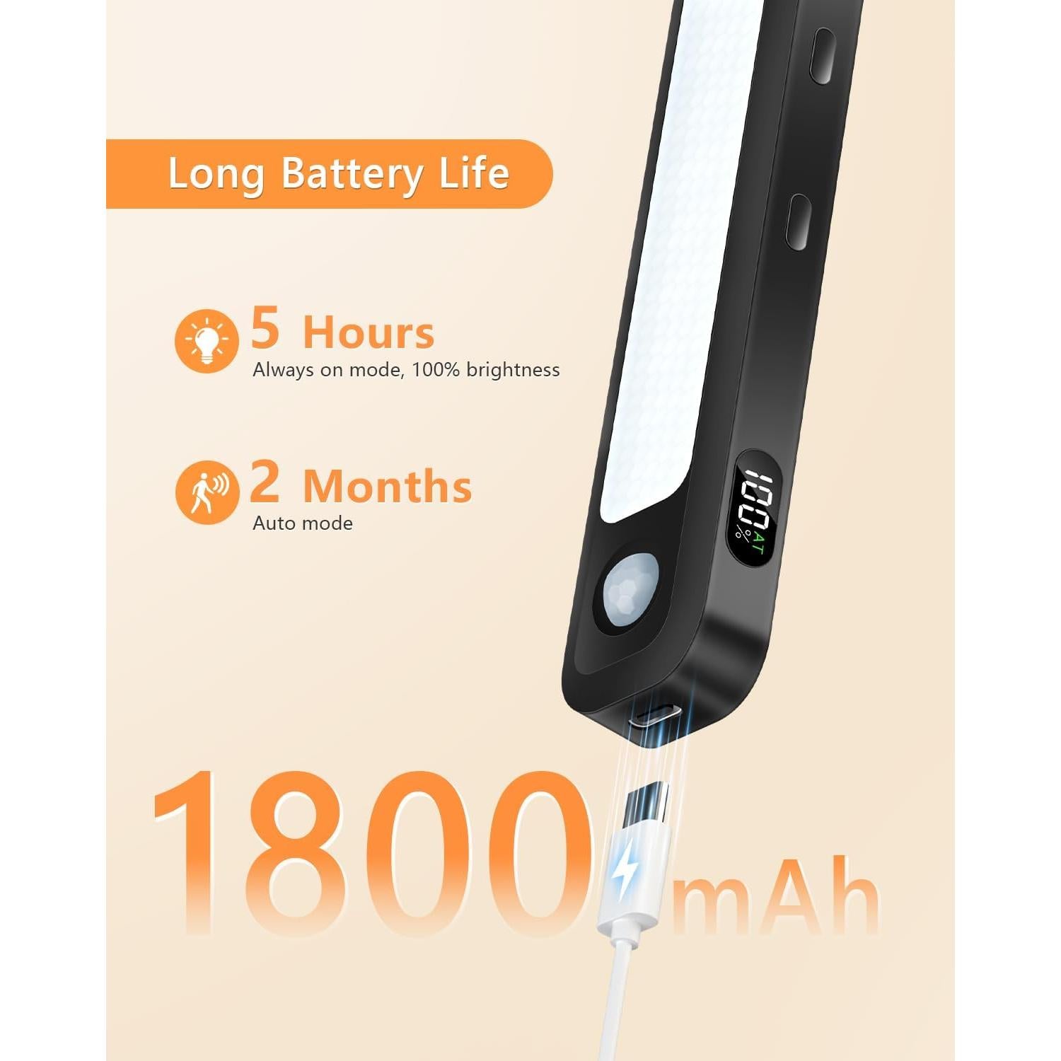 Luces LED WILLED para Gabinete y Closet, Sensor Movimiento, 2 Pzas