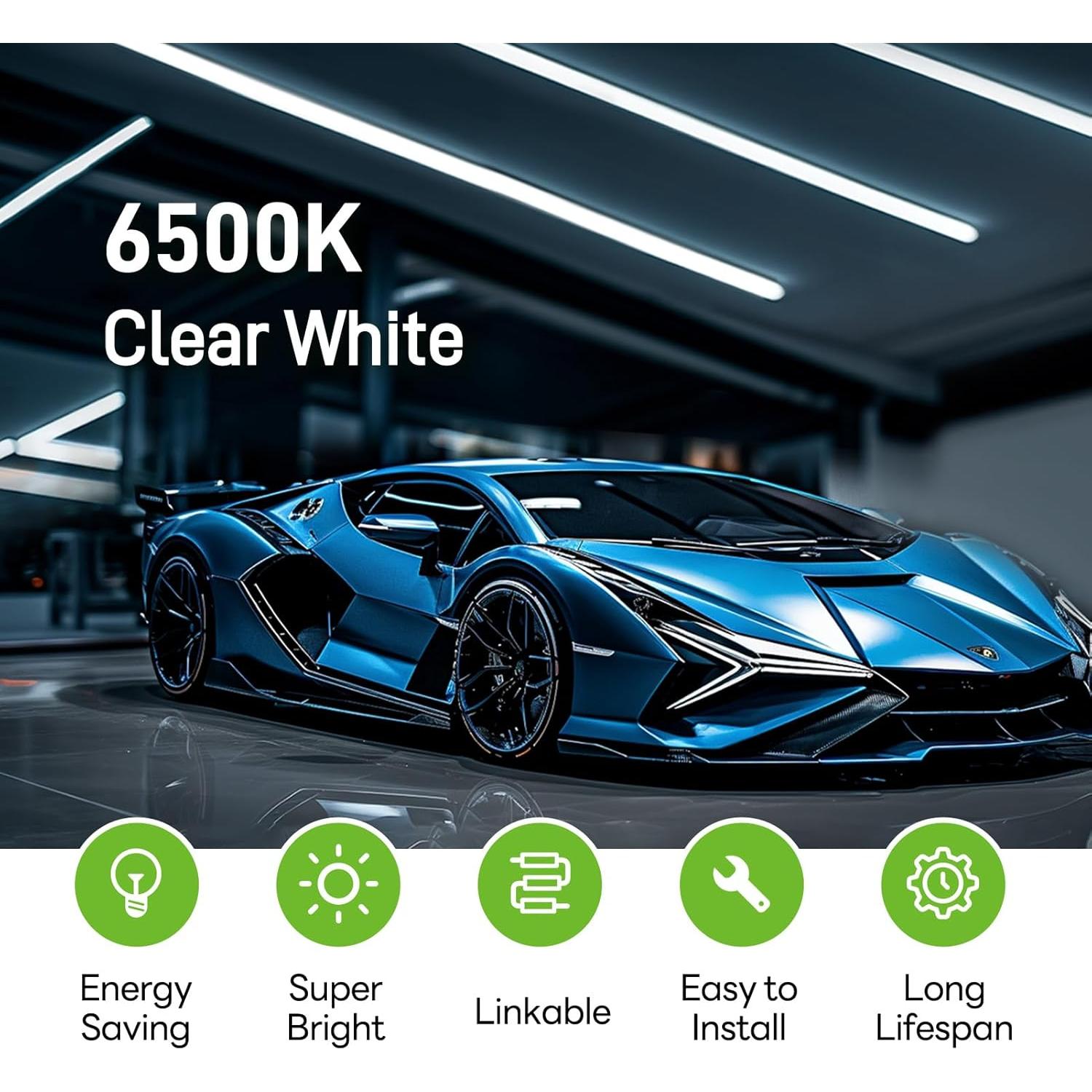 Luces LED T5 4FT Pak 20W 2300LM 6500K Ahorro Energía - 6 Pzas