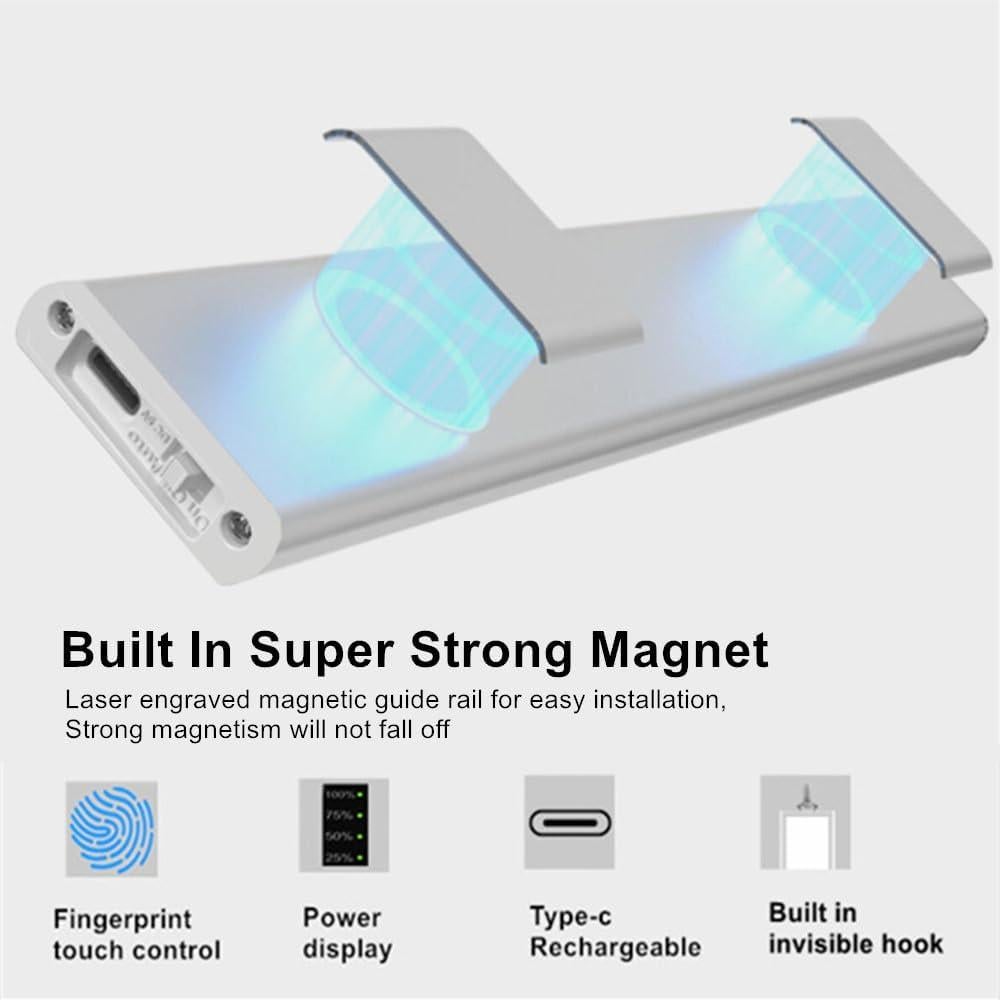 Luz bajo gabinete LED BLE 30.48cm recargable con sensor