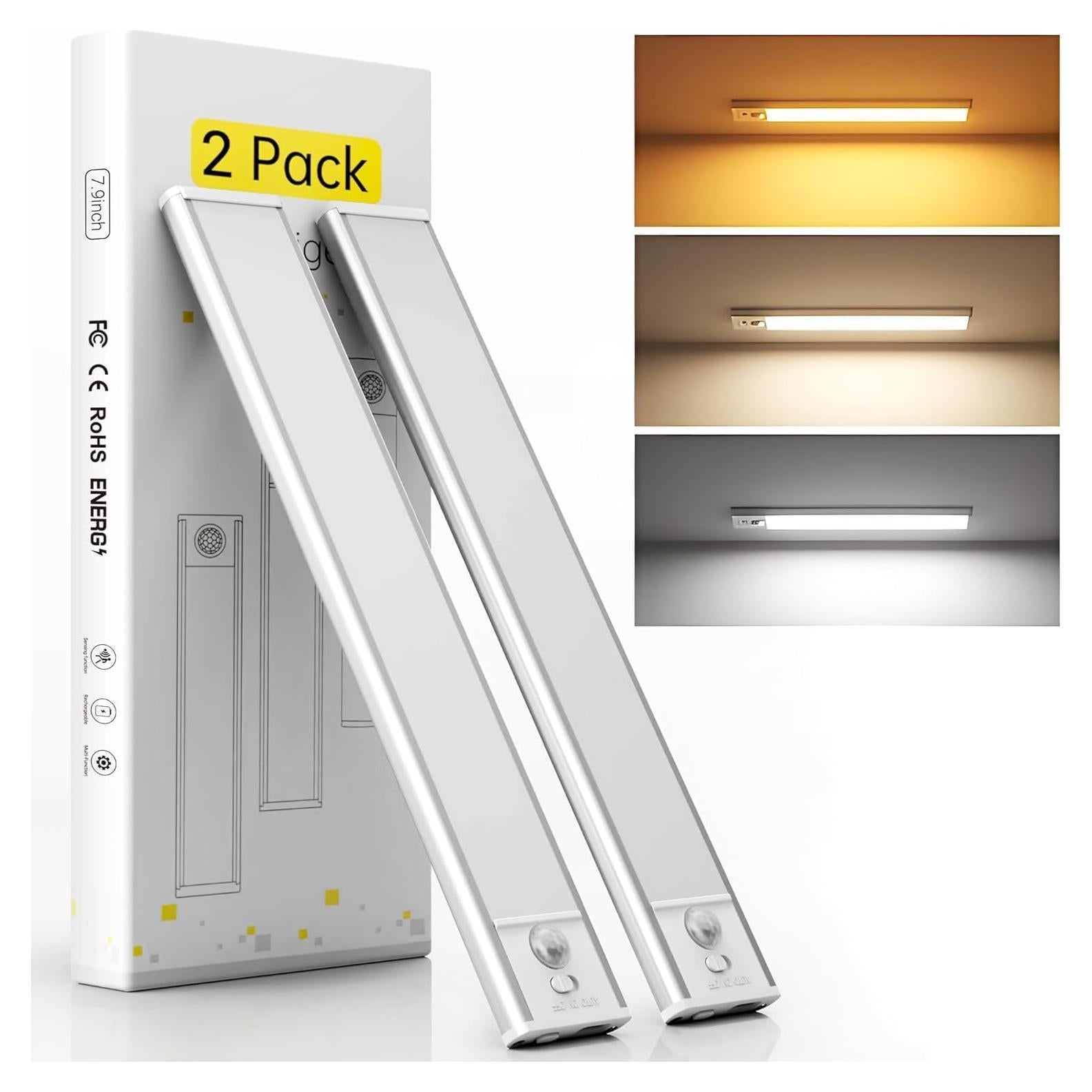 Luces LED Bajo Gabinete Hyrion 20 cm con Sensor de Movimiento