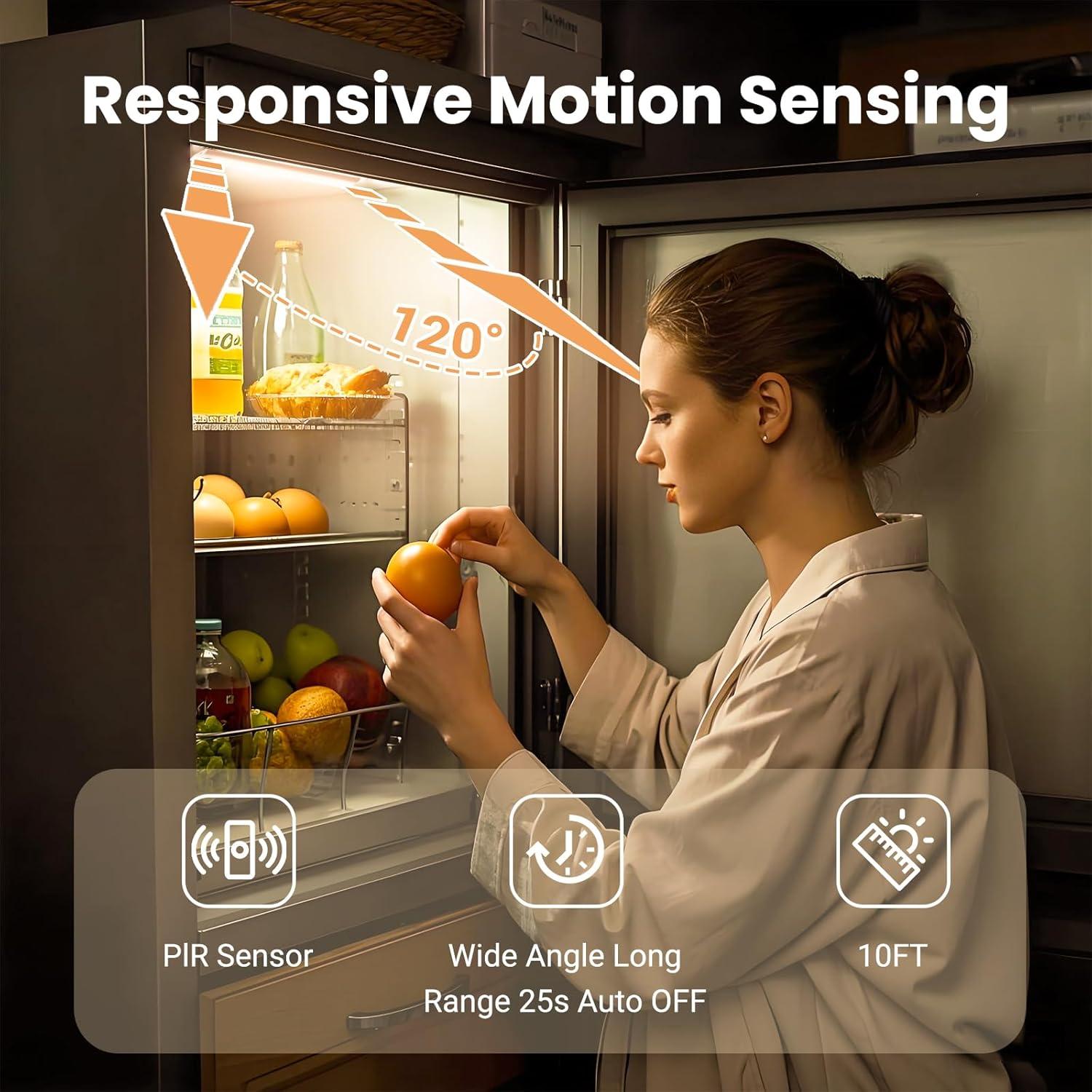 Luces LED Bajo Gabinete Hyrion 20 cm con Sensor de Movimiento