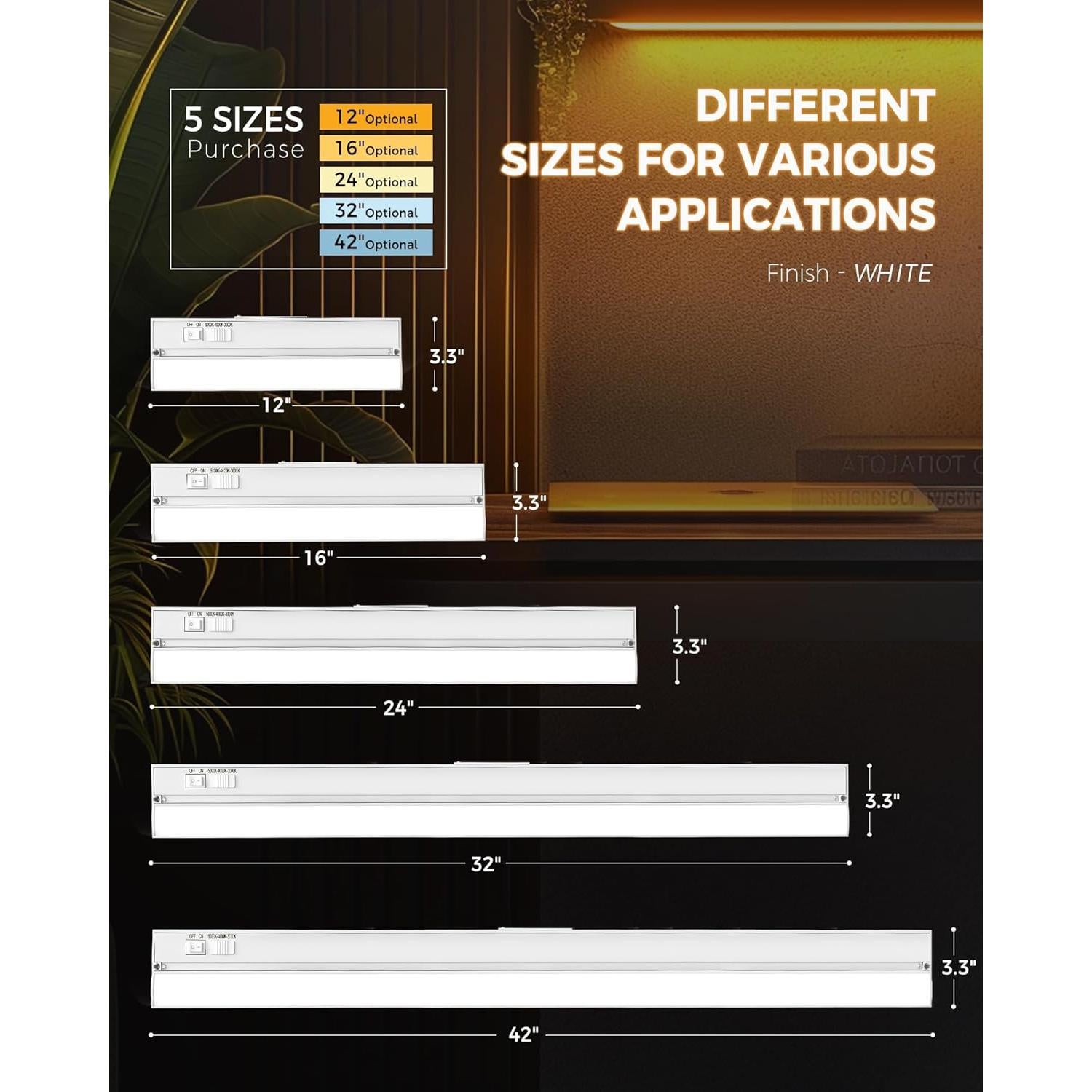 Paquete de 2 luces LED empotradas Snyloe 40.64 cm 14W 1000LM
