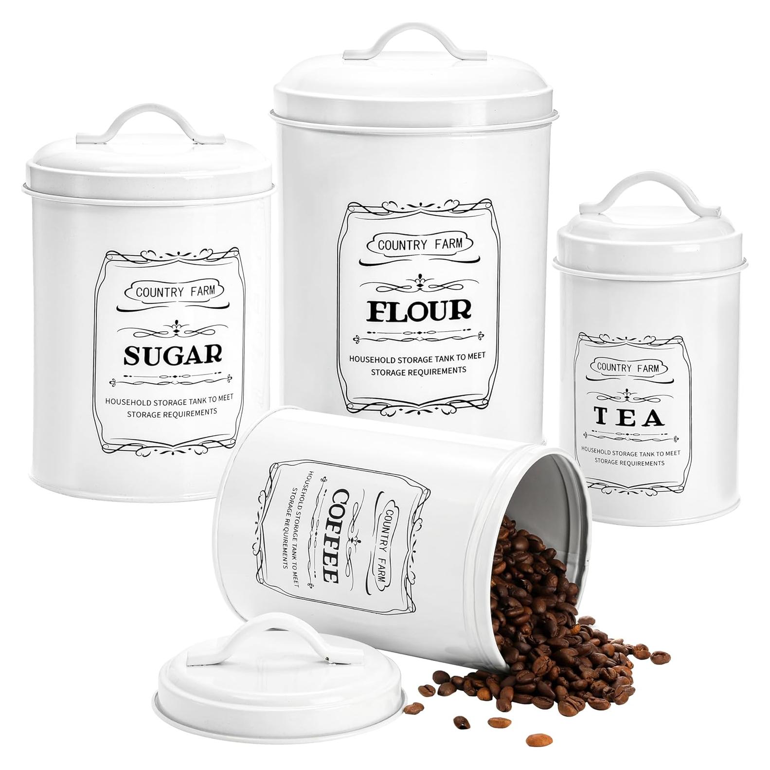 Conjunto de 4 Tarros de Cocina Yarlung con Tapas Herméticas