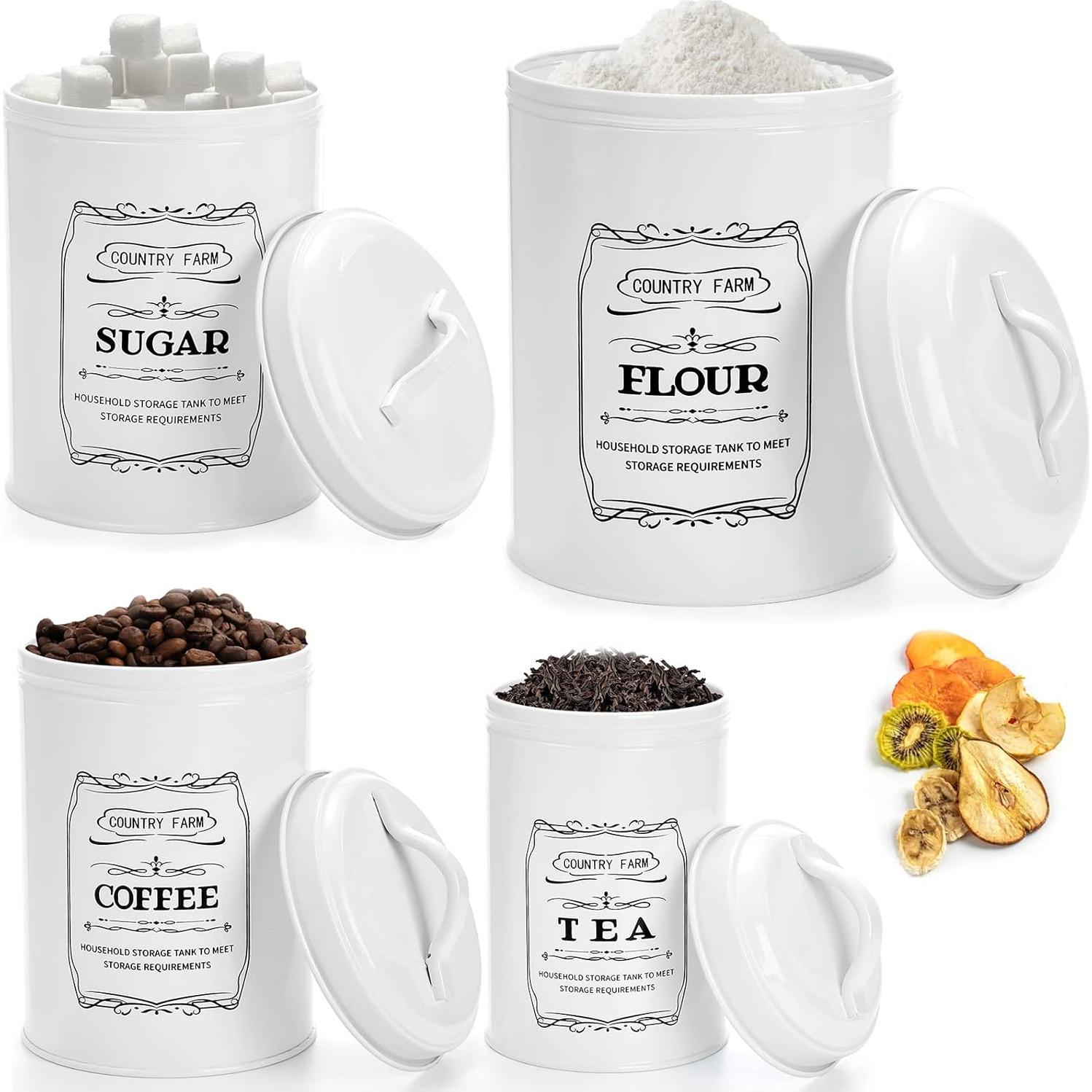 Conjunto de 4 Tarros de Cocina Yarlung con Tapas Herméticas