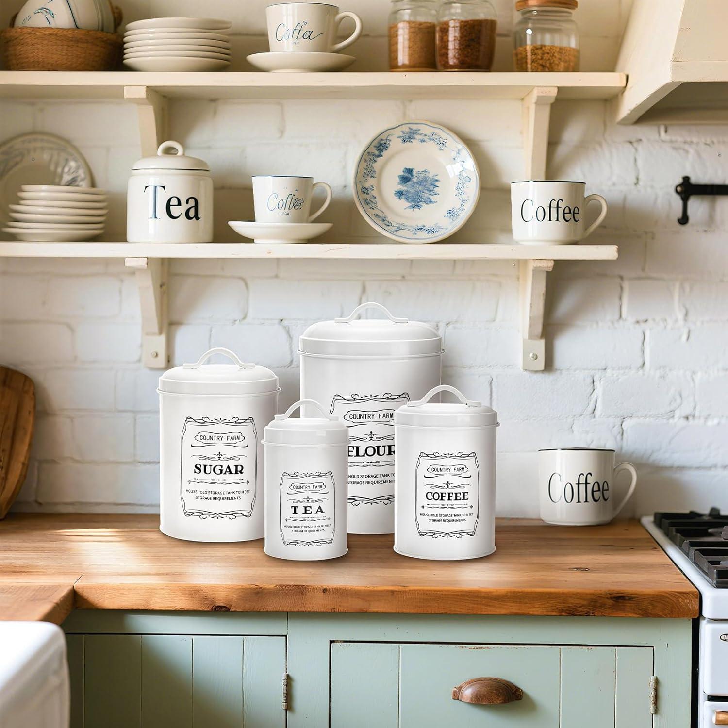 Conjunto de 4 Tarros de Cocina Yarlung con Tapas Herméticas