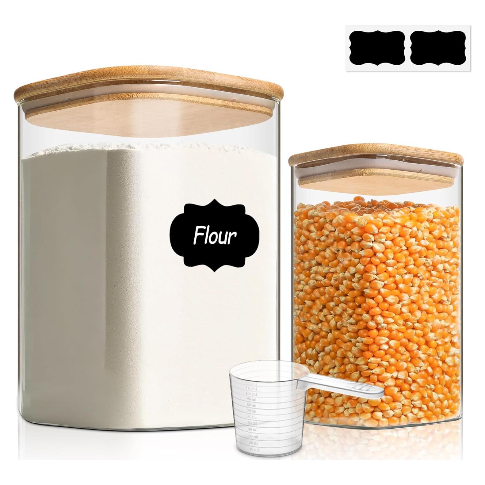 Contenedores de Almacenamiento de Alimentos ComSaf 3.6L y 1.2L Vidrio