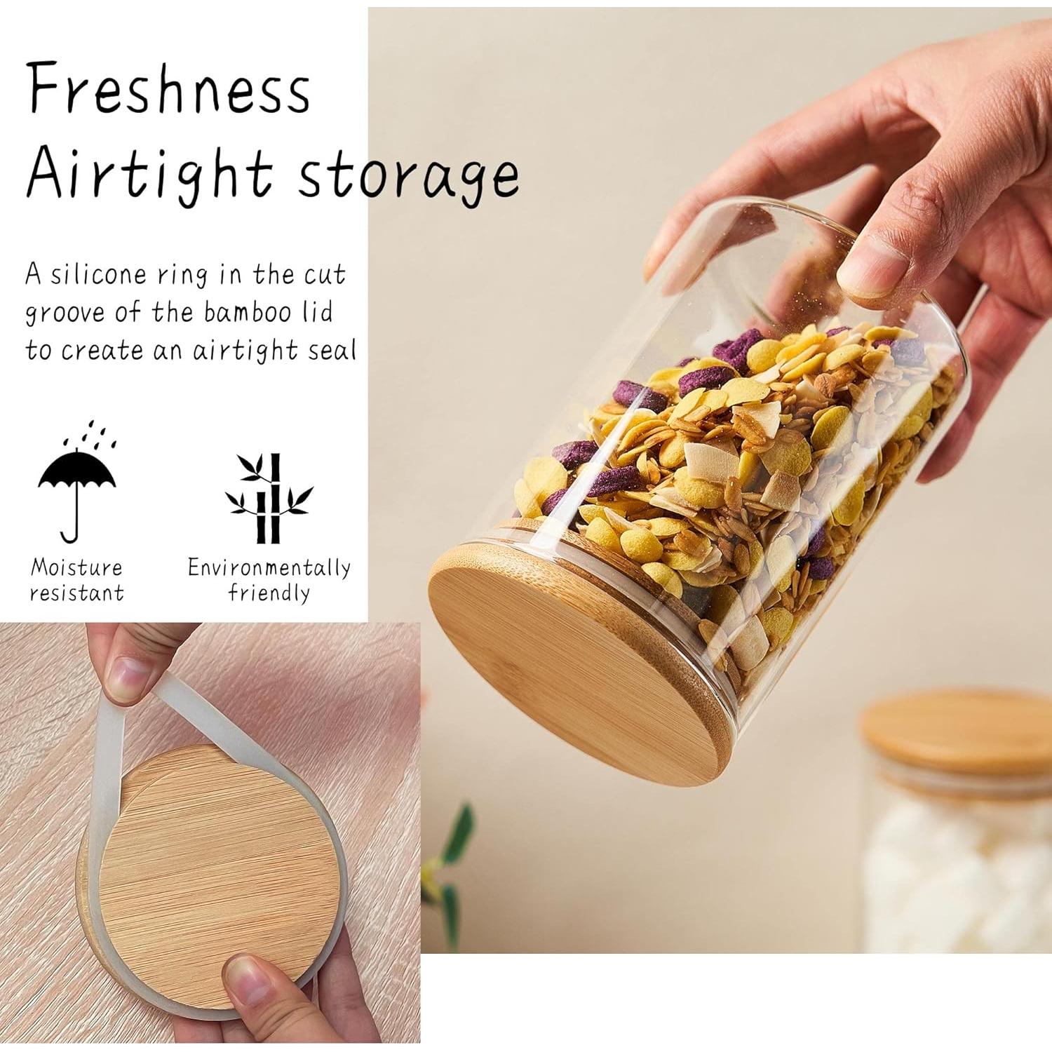 Contenedor de Azúcar de Vidrio OneDream - 2 Tarros 450ml con Cuchara