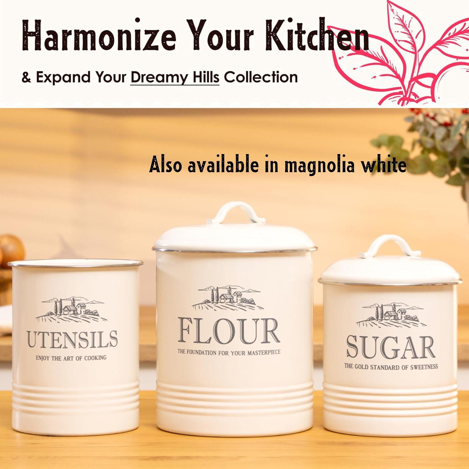 Set de 3 Latas Negras Herméticas para Cocina - noonberry