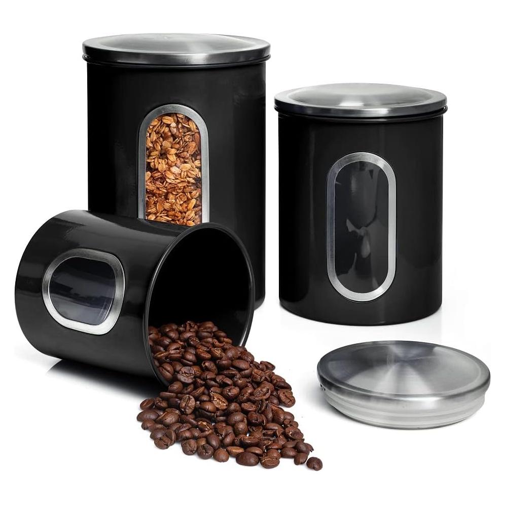 Juego de 3 Tarros Herméticos Moss & Stone - Almacenamiento Cocina