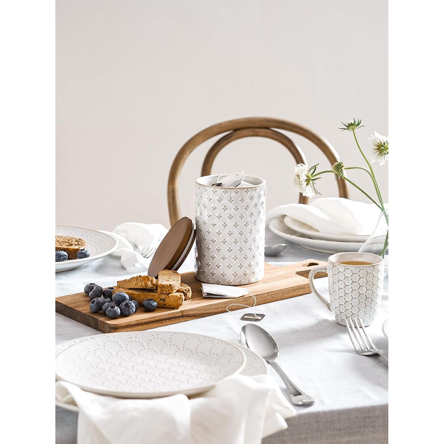 LE TAUCI Juego de 2 Jarras de Cerámica Herméticas 2.64 kg