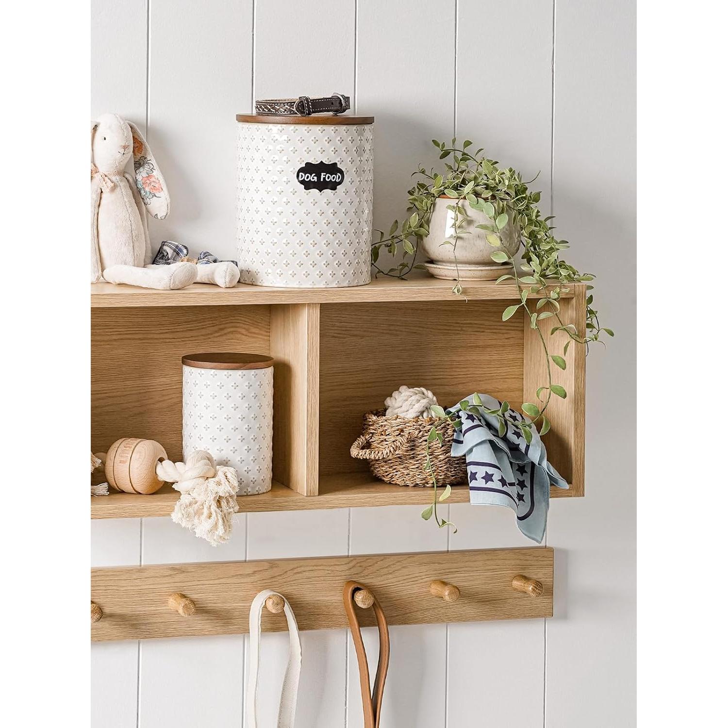 LE TAUCI Juego de 2 Jarras de Cerámica Herméticas 2.64 kg