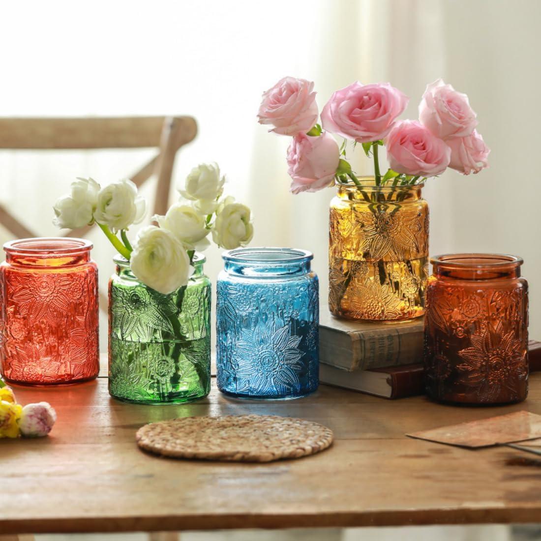 Tarro de Vidrio Hermético ANSQU 700 ml Azul Vintage