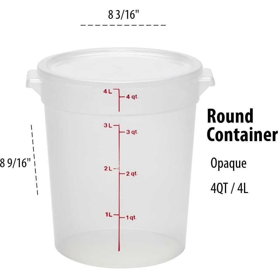 Contenedores de Almacenamiento de Alimentos Cambro 6 Qt - Paquete de 2